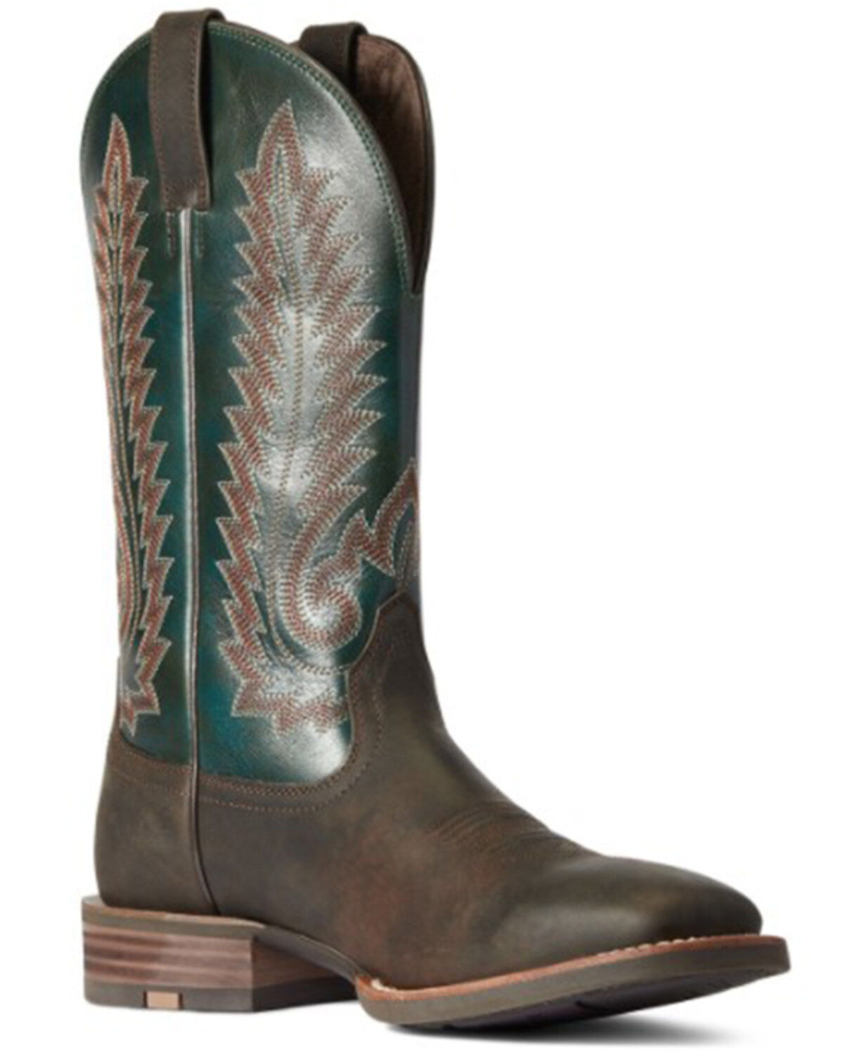 Men's Ariat Creston Western Performance Boots - Broad Square Toe