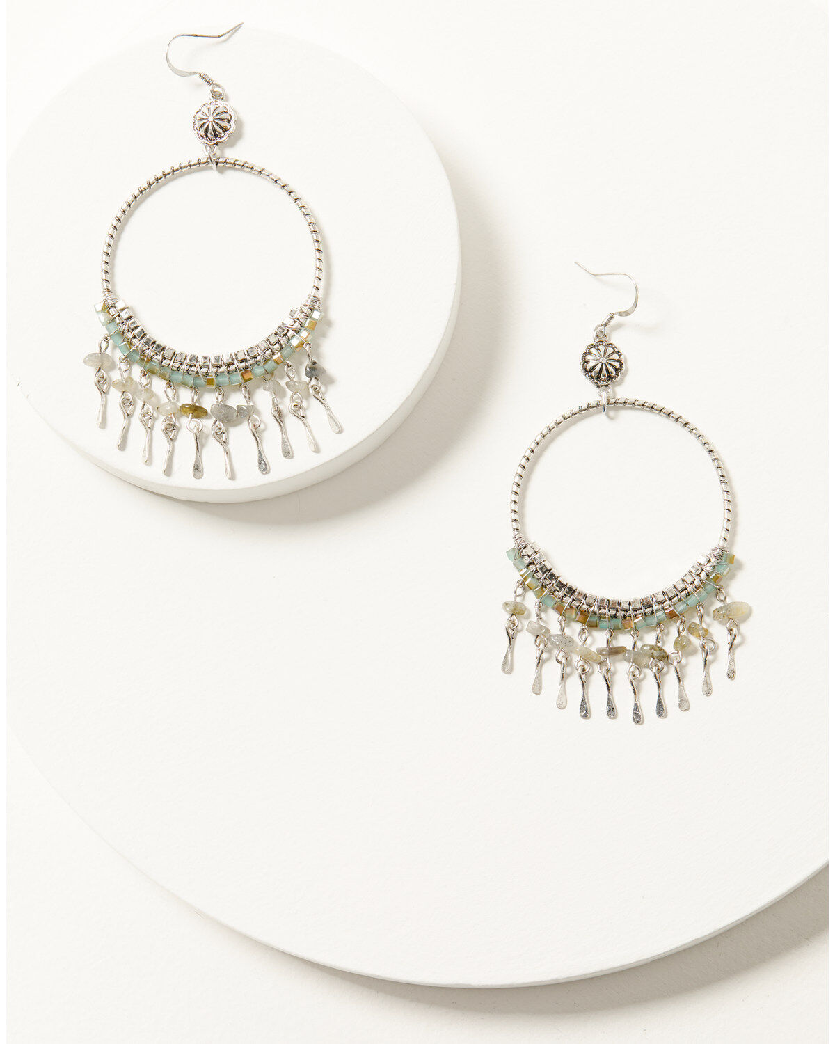 Women's Shyanne Soleil Silver Hoop Earrings