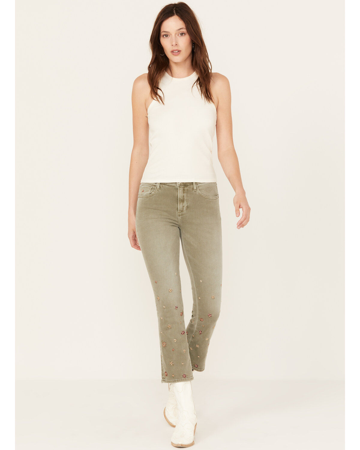 Women's Driftwood Tweddle Dum Roxy Cropped Jeans