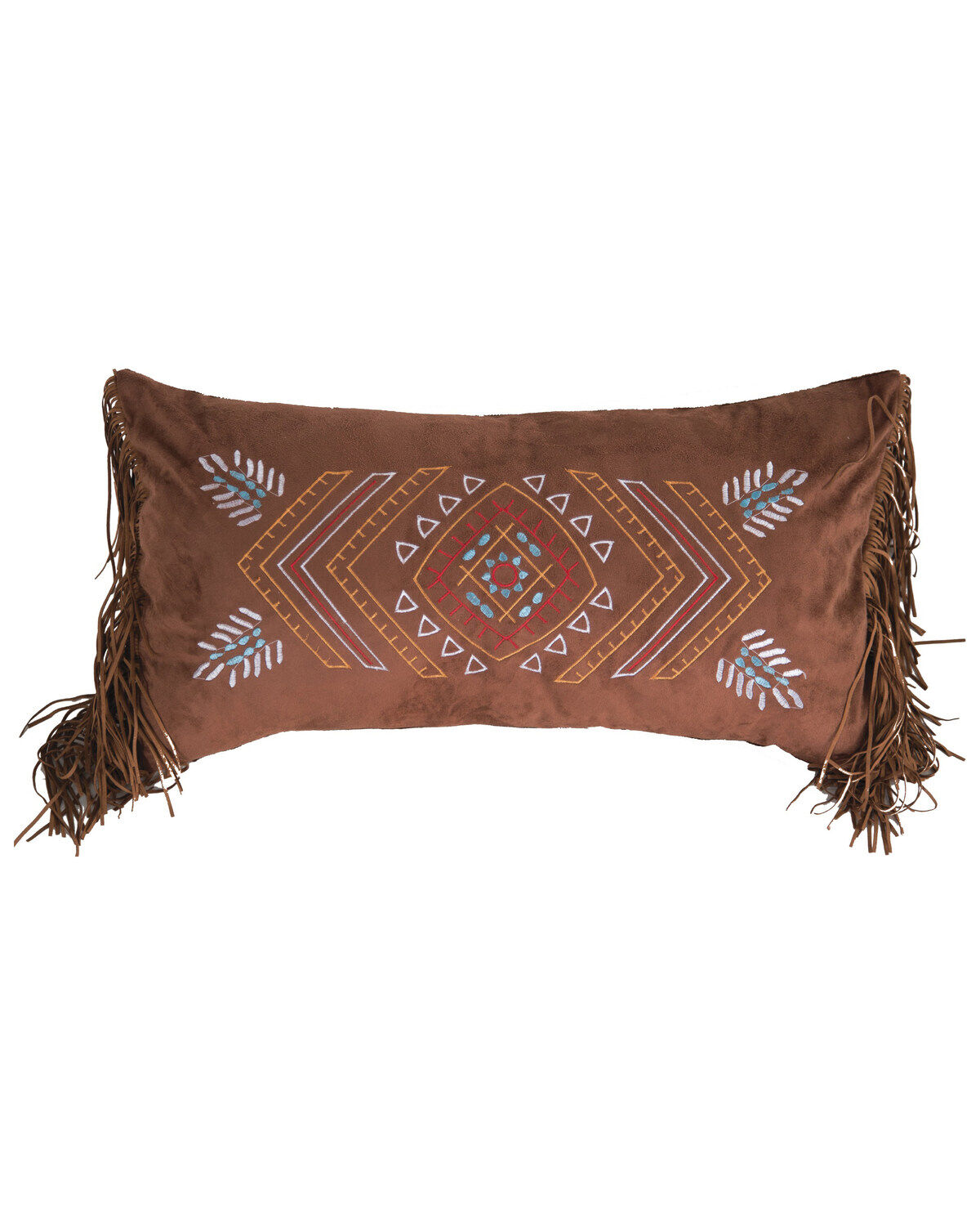 Wrangler Carstens Home Embroidered Southwestern Fringe Pillow