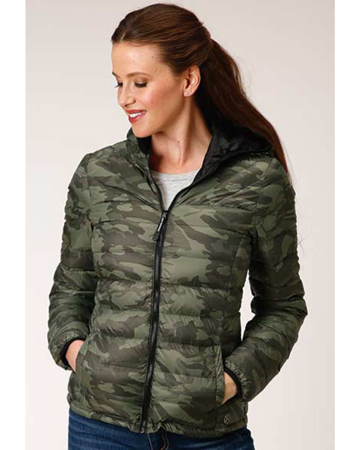 Women's Roper Camo Quilted Puffer Hooded Jacket
