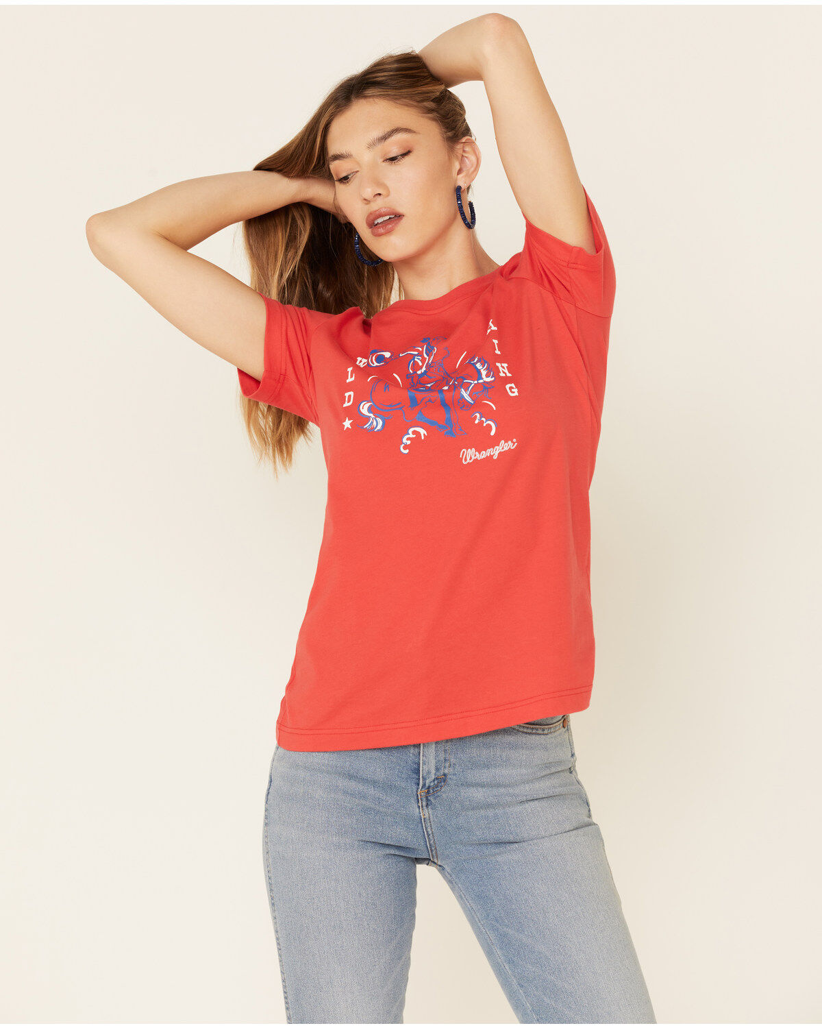 Women's Wrangler Bronco Logo Graphic Tee