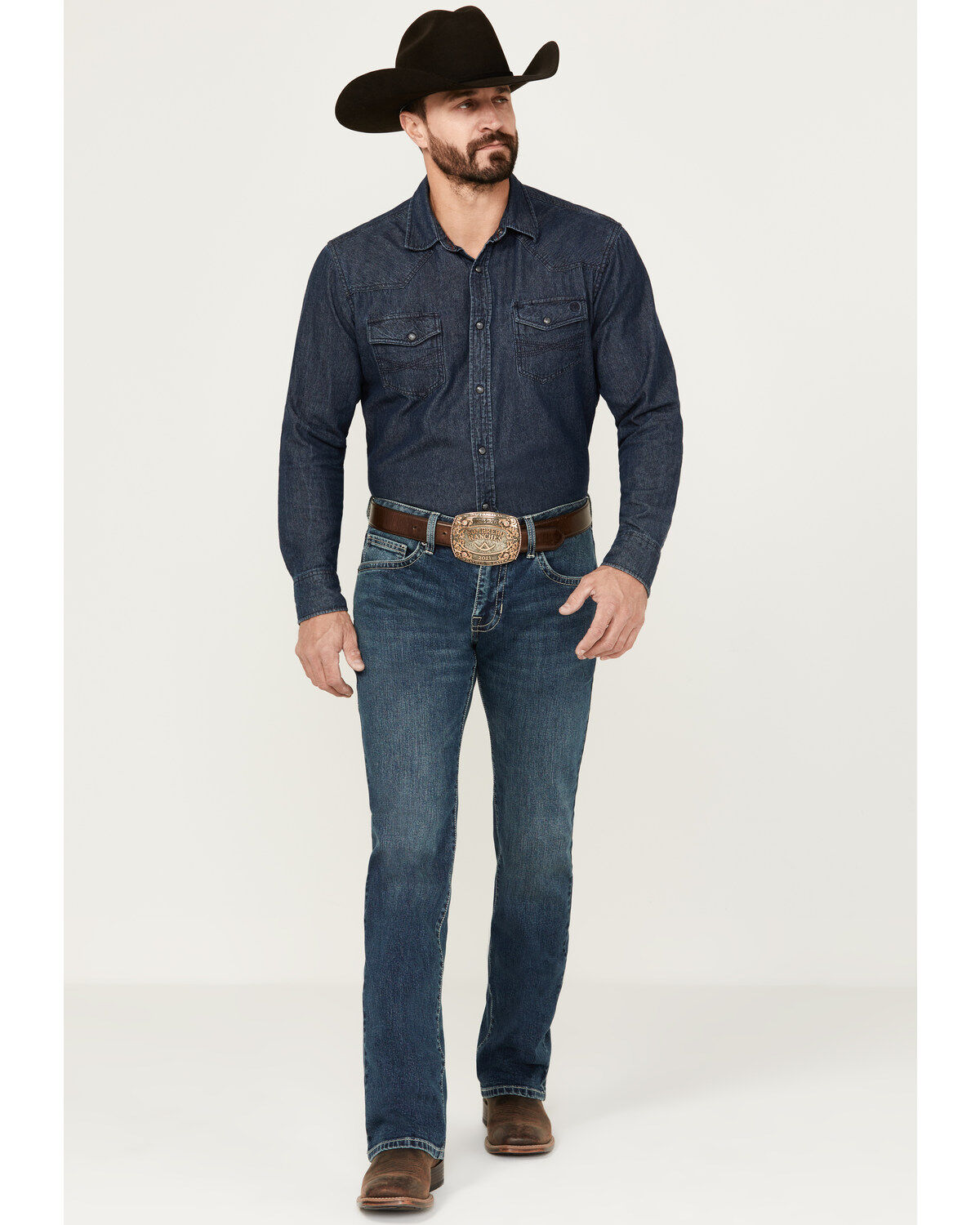 Men's Rock & Roll Denim Pistol Light Vintage Wash Stackable Straight S