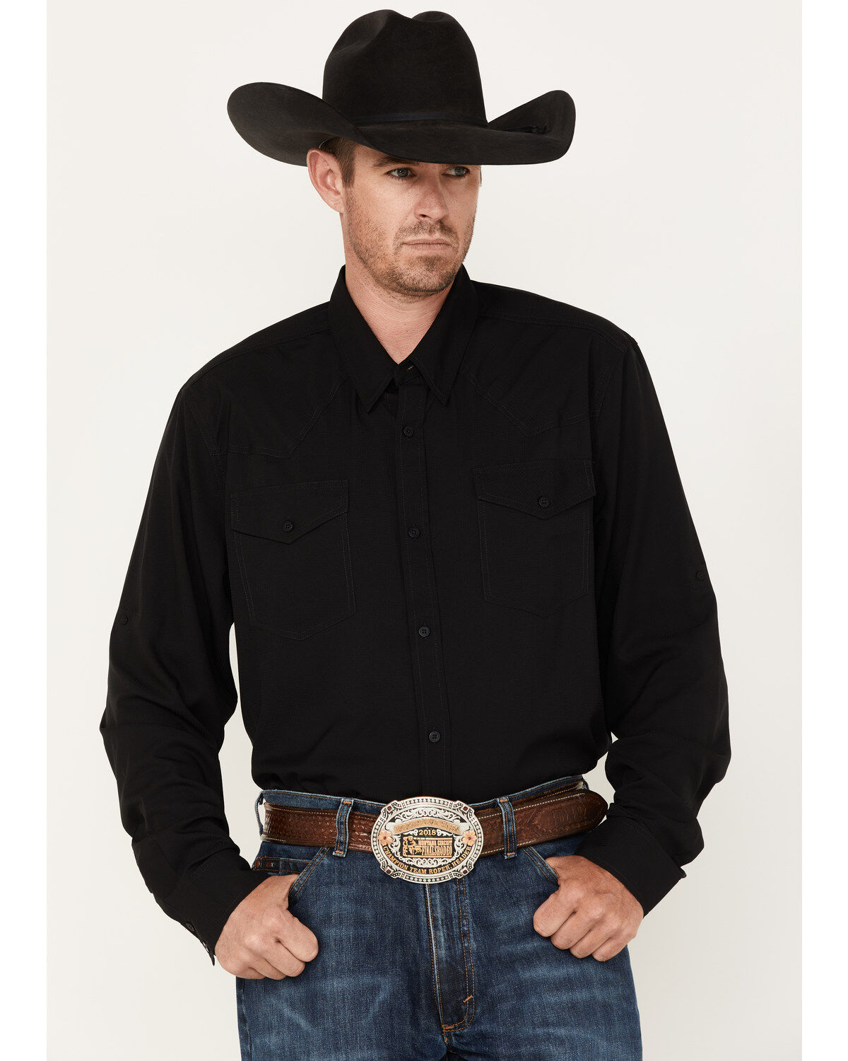 Men's RANK 45 Roughie Performance Long Sleeve Button-Down Shirt