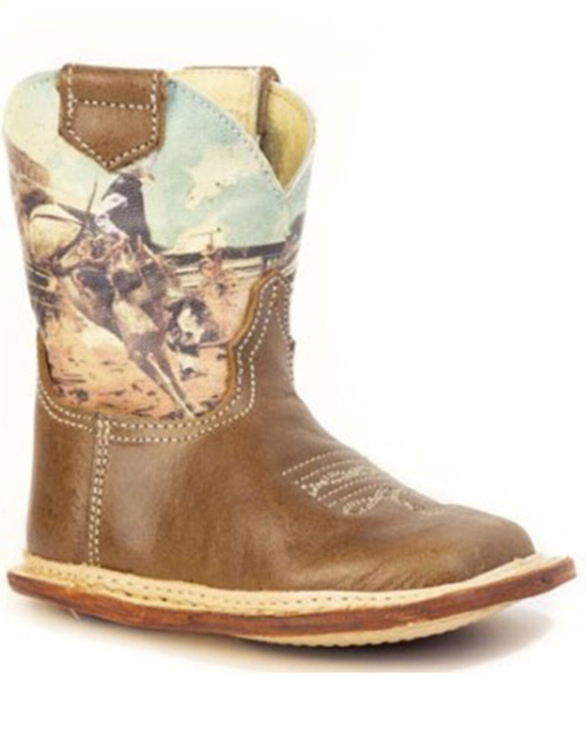 Boys' Roper Infant Rodeo Bronc Western Boots - Broad Square Toe