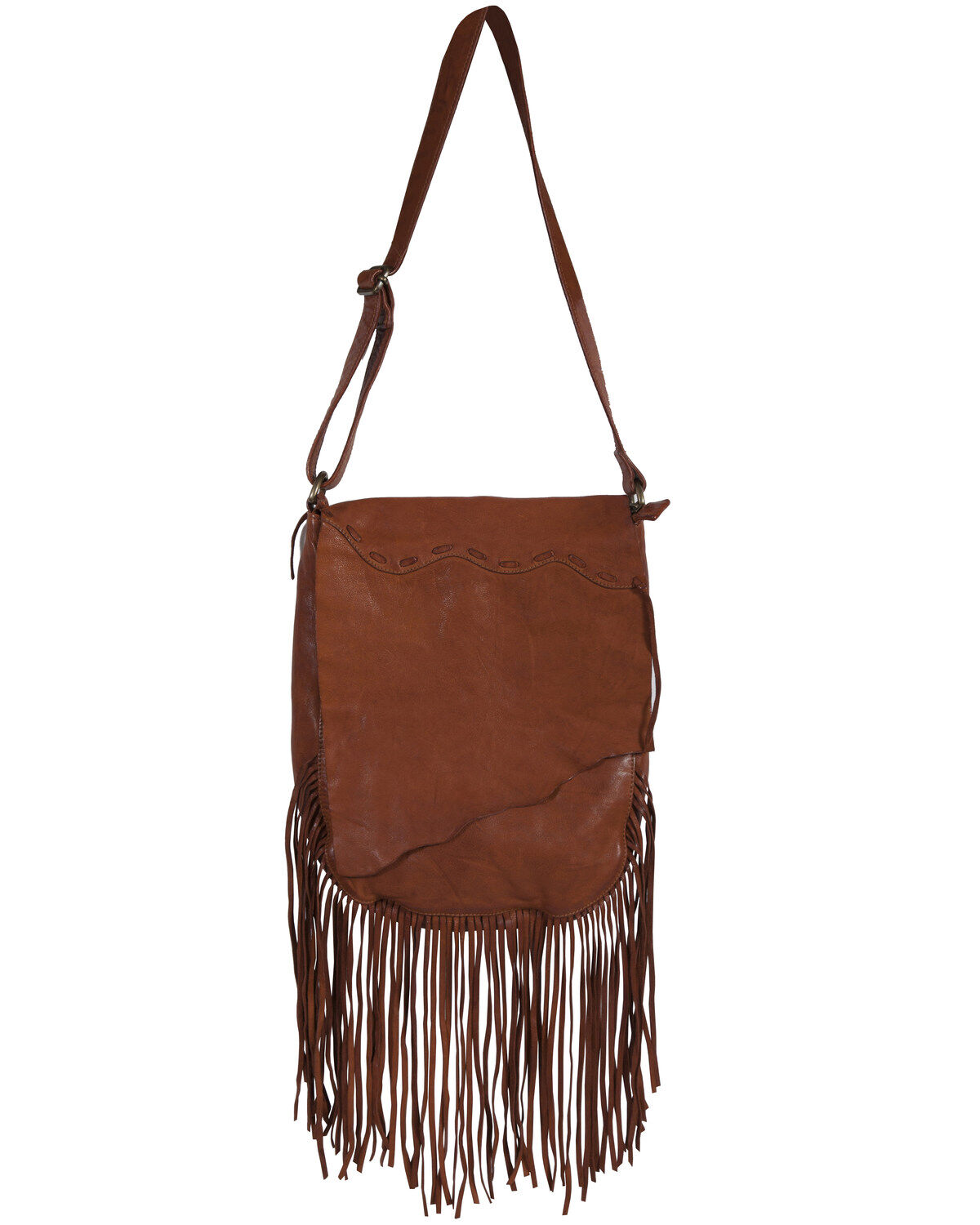 Women's Scully Soft Leather Fringe Crossbody Bag