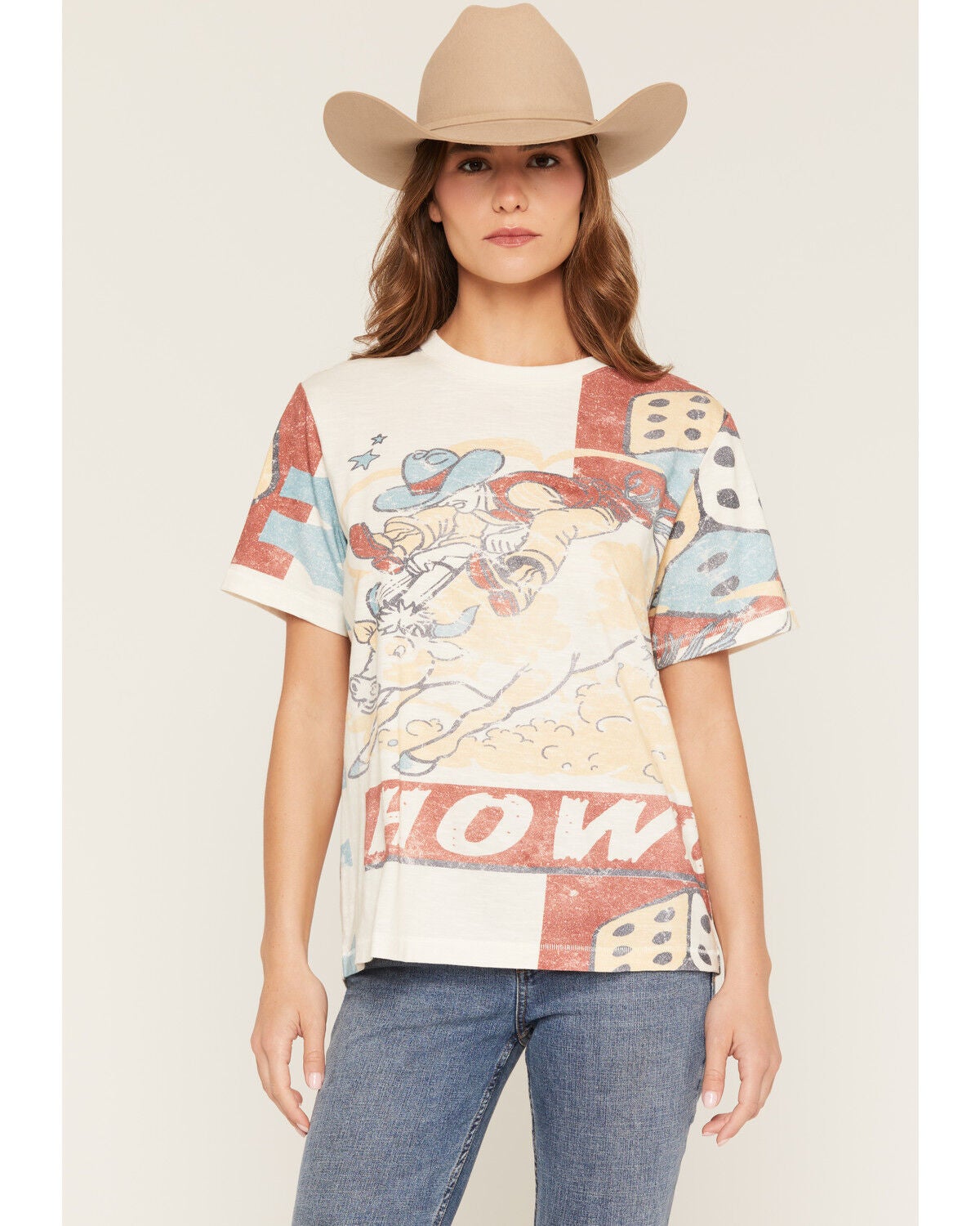 Women's Shyanne Santa Cruz Conversation Print Short Sleeve Graphic Tee