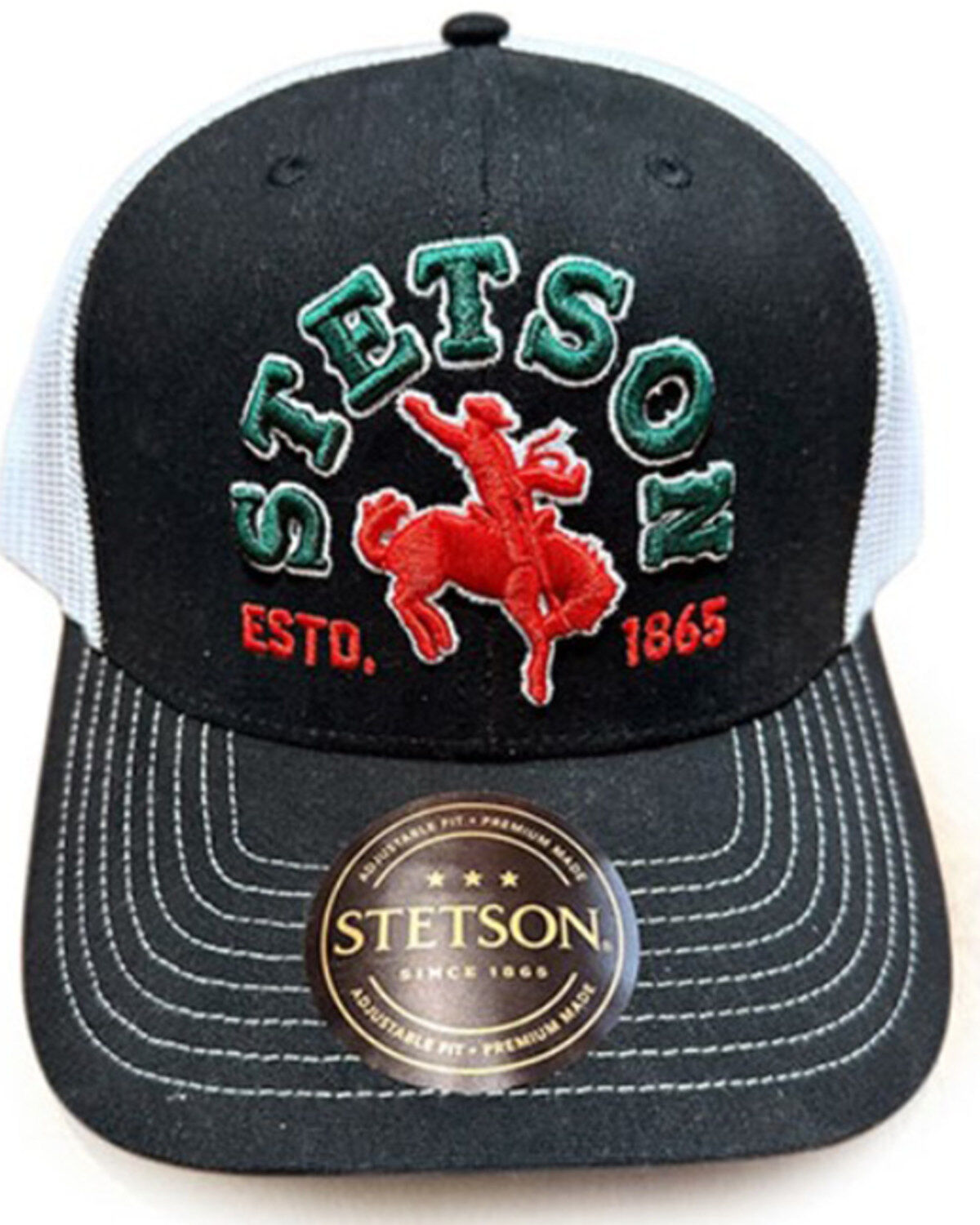 Men's Stetson Bronc Rider Mexico Flag Trucker Cap