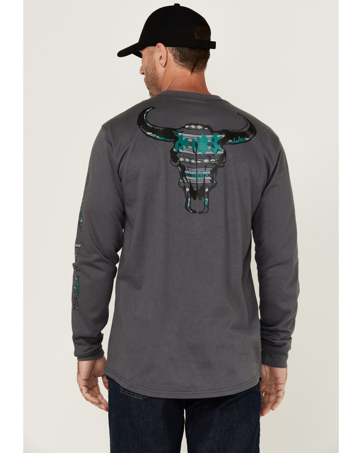 Men's Cody James FR Skull Long Sleeve Graphic T-Shirt
