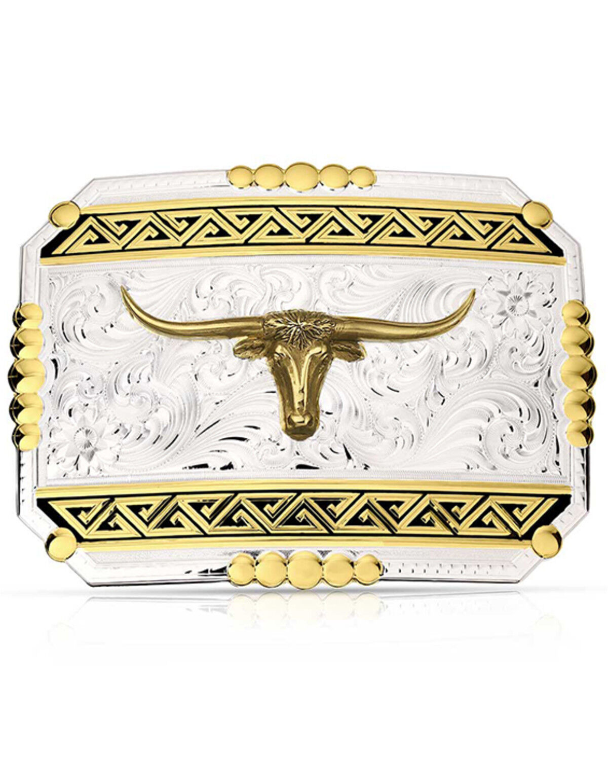 Men's Montana Silversmiths Southwest Origins Longhorn Belt Buckle