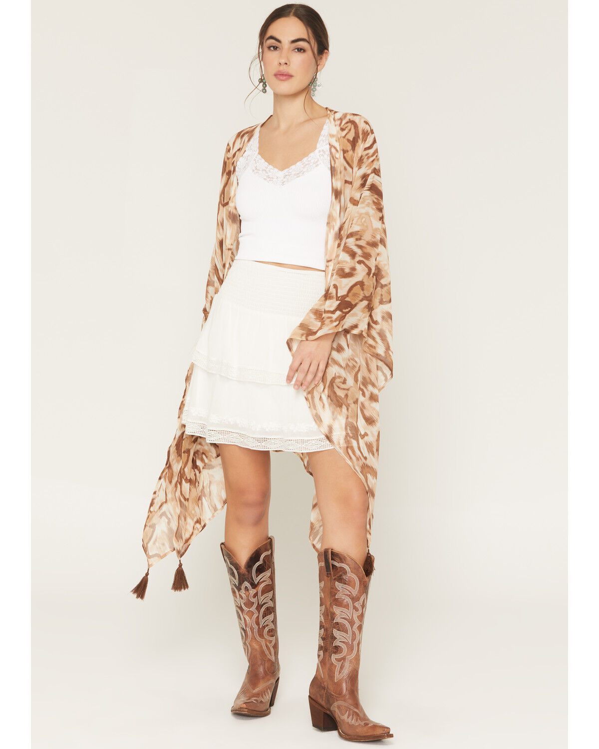 Women's Shyanne Horse Print Chiffon Kimono