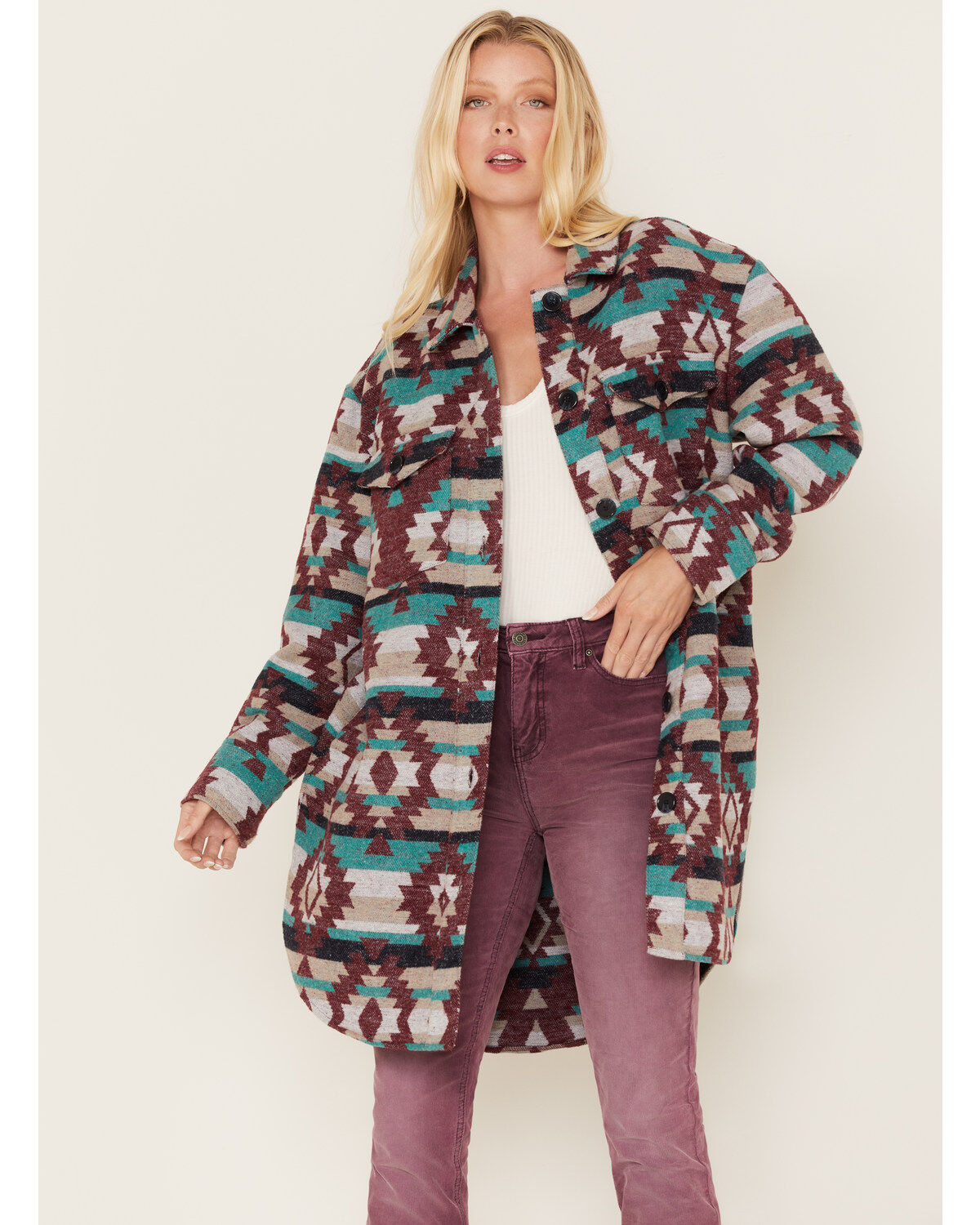 Women's Cripple Creek Southwestern Print Shacket