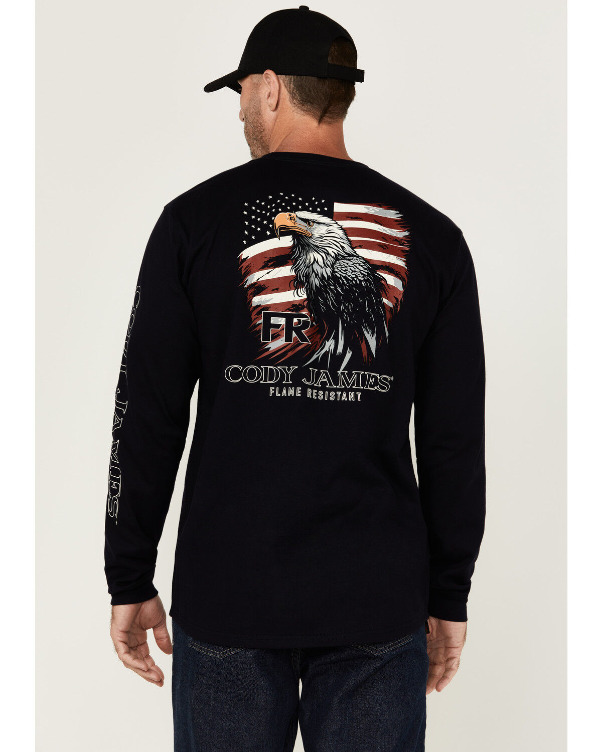 Men's Cody James FR Eagle Long Sleeve Graphic T-Shirt