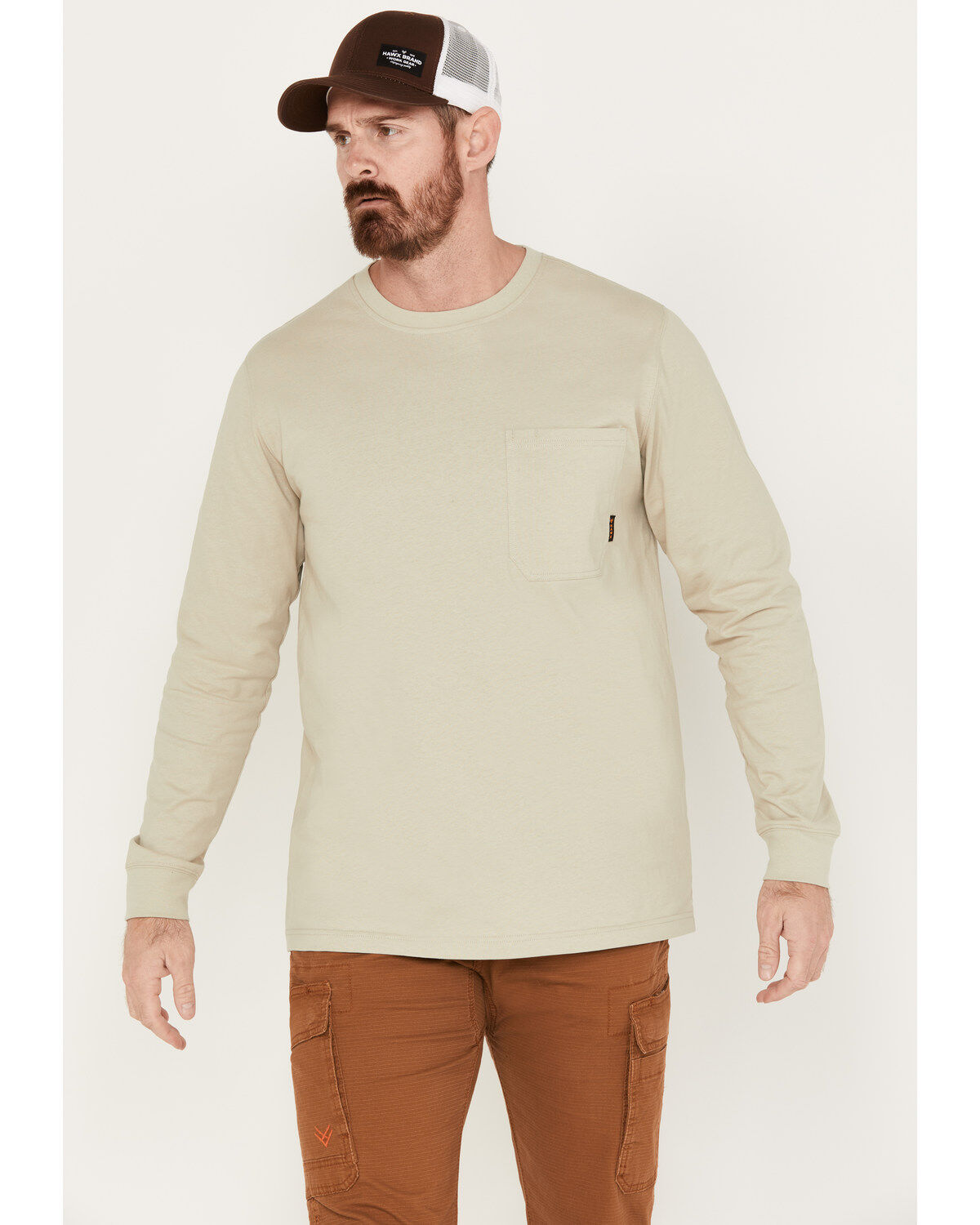 Men's Hawx Forge Long Sleeve Work Pocket T-Shirt