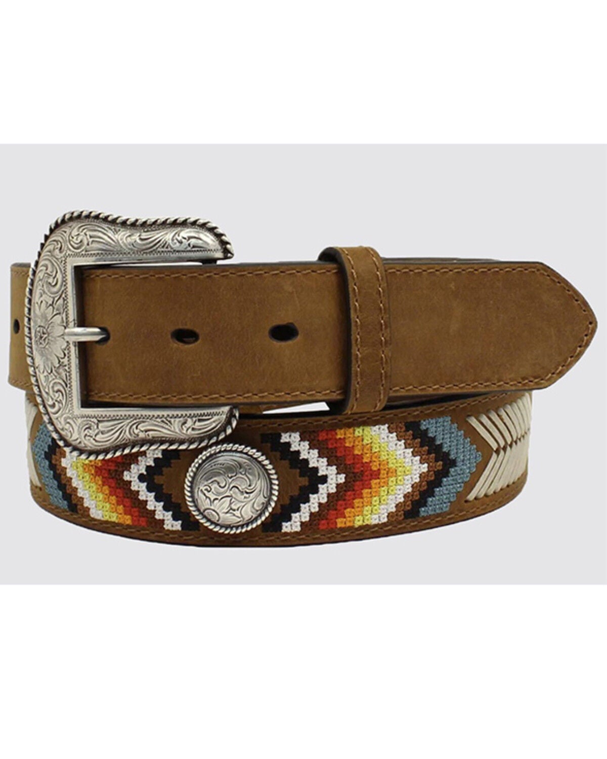 Men's Nocona Southwestern Embroidered Belt