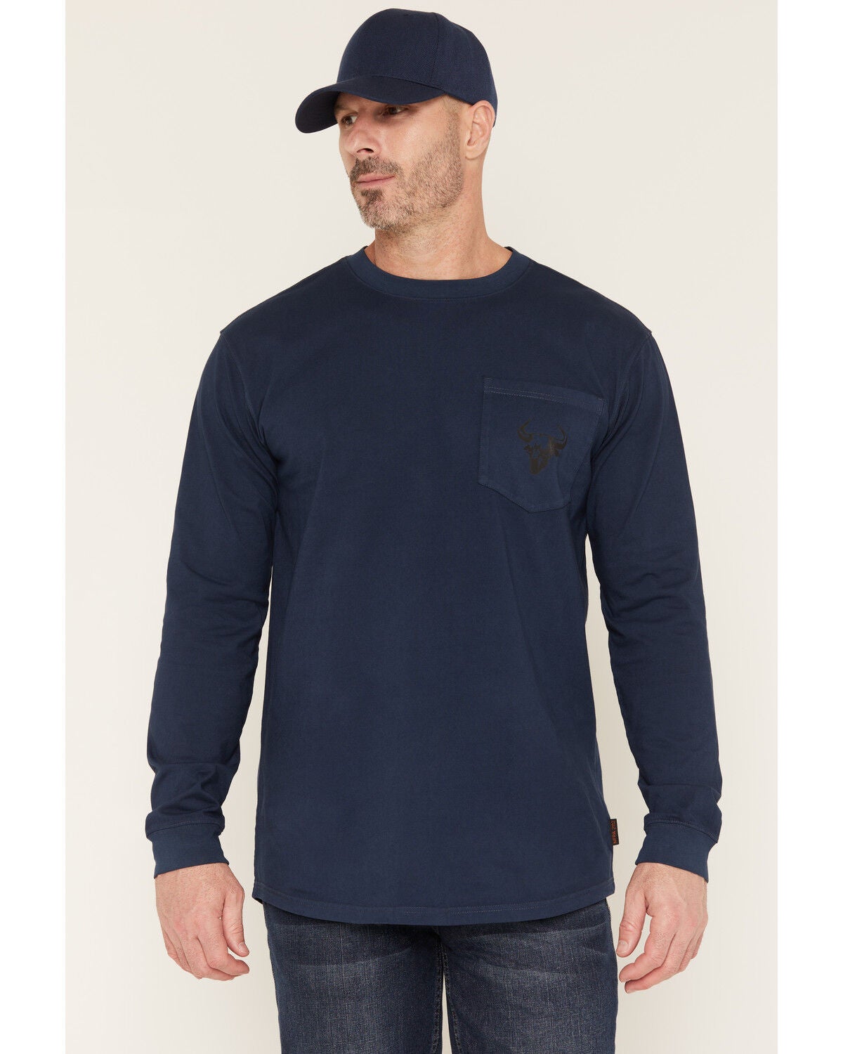 Men's Cody James FR Pocket Bull Solid Snap Long Sleeve Work Shirt