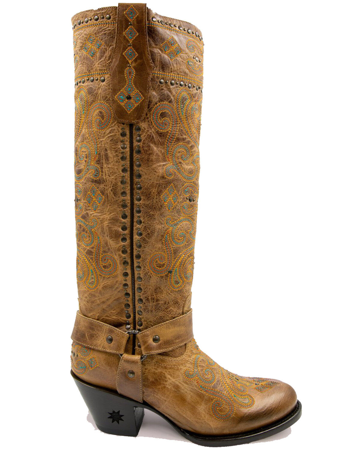 Women's Black Star Wimberley Western Boots - Round Toe