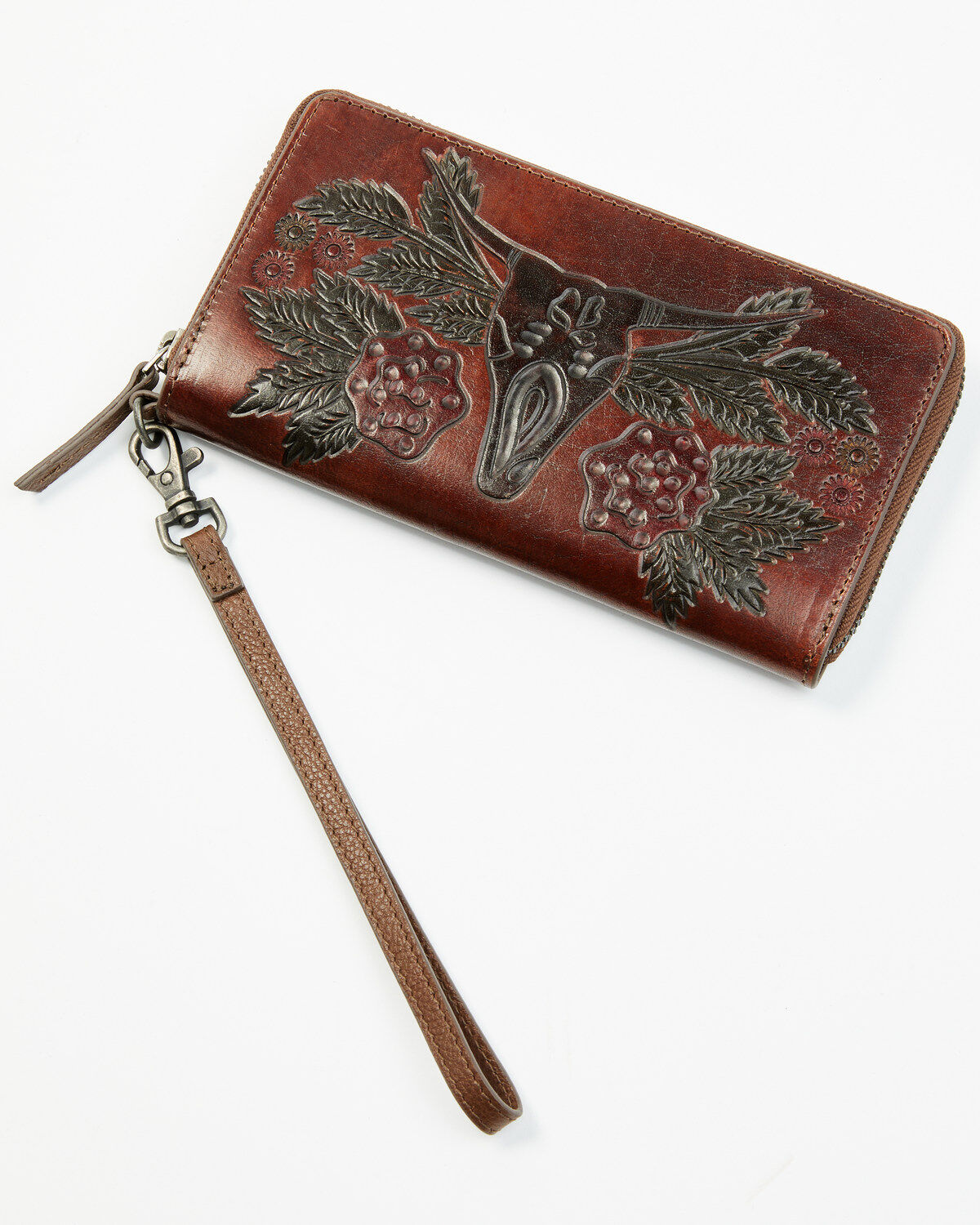 Women's Idyllwind Lenora Painted Longhorn Tooled Leather Wallet