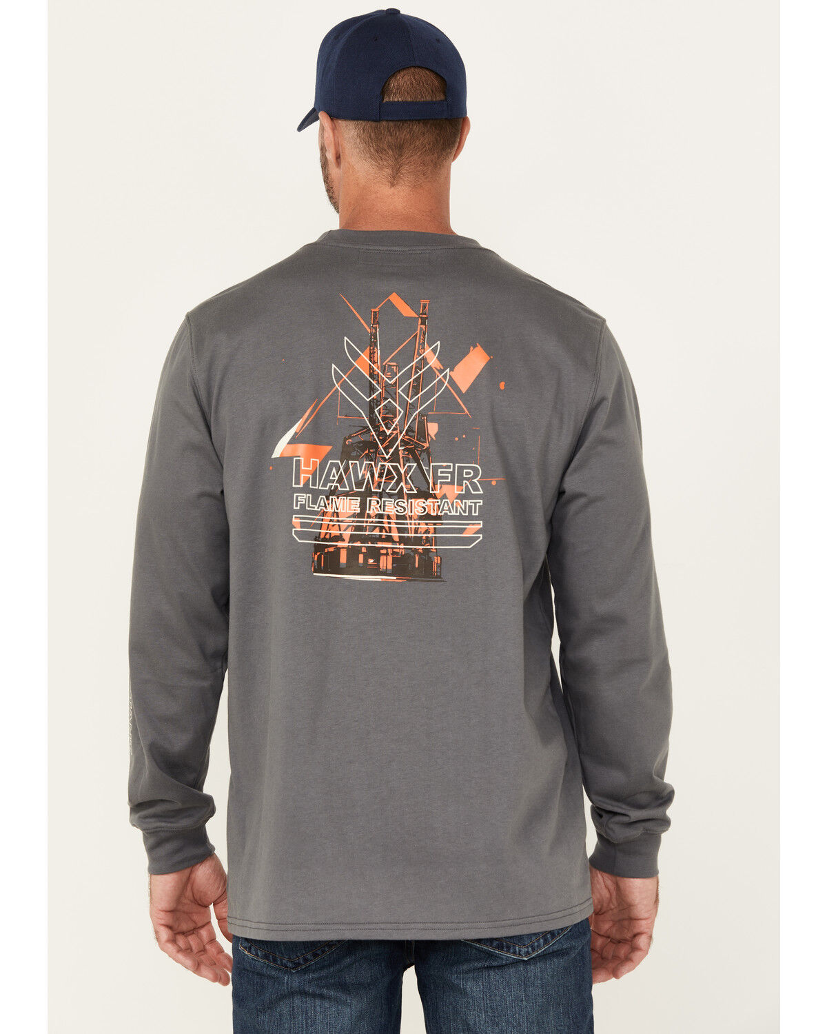 Men's Hawx FR Long Sleeve Graphic Work T-Shirt