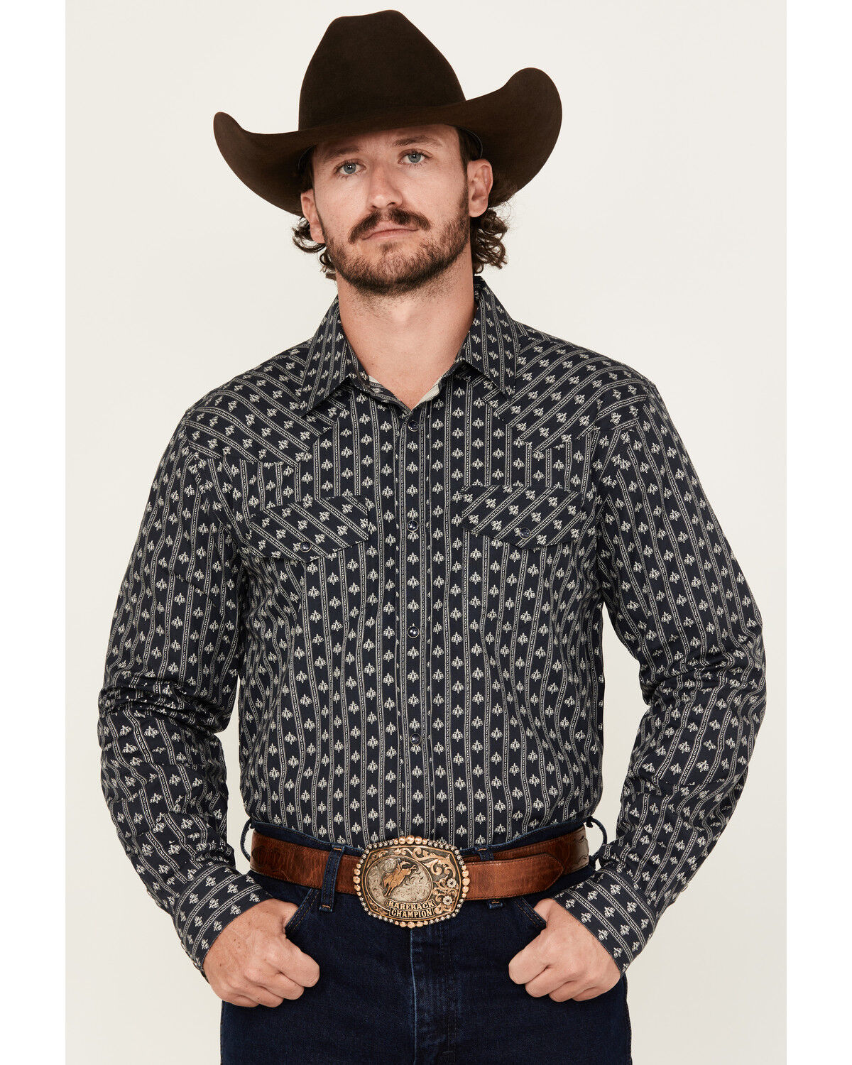 Men's Gibson Trading Co Icons Striped Long Sleeve Snap Western Shirt