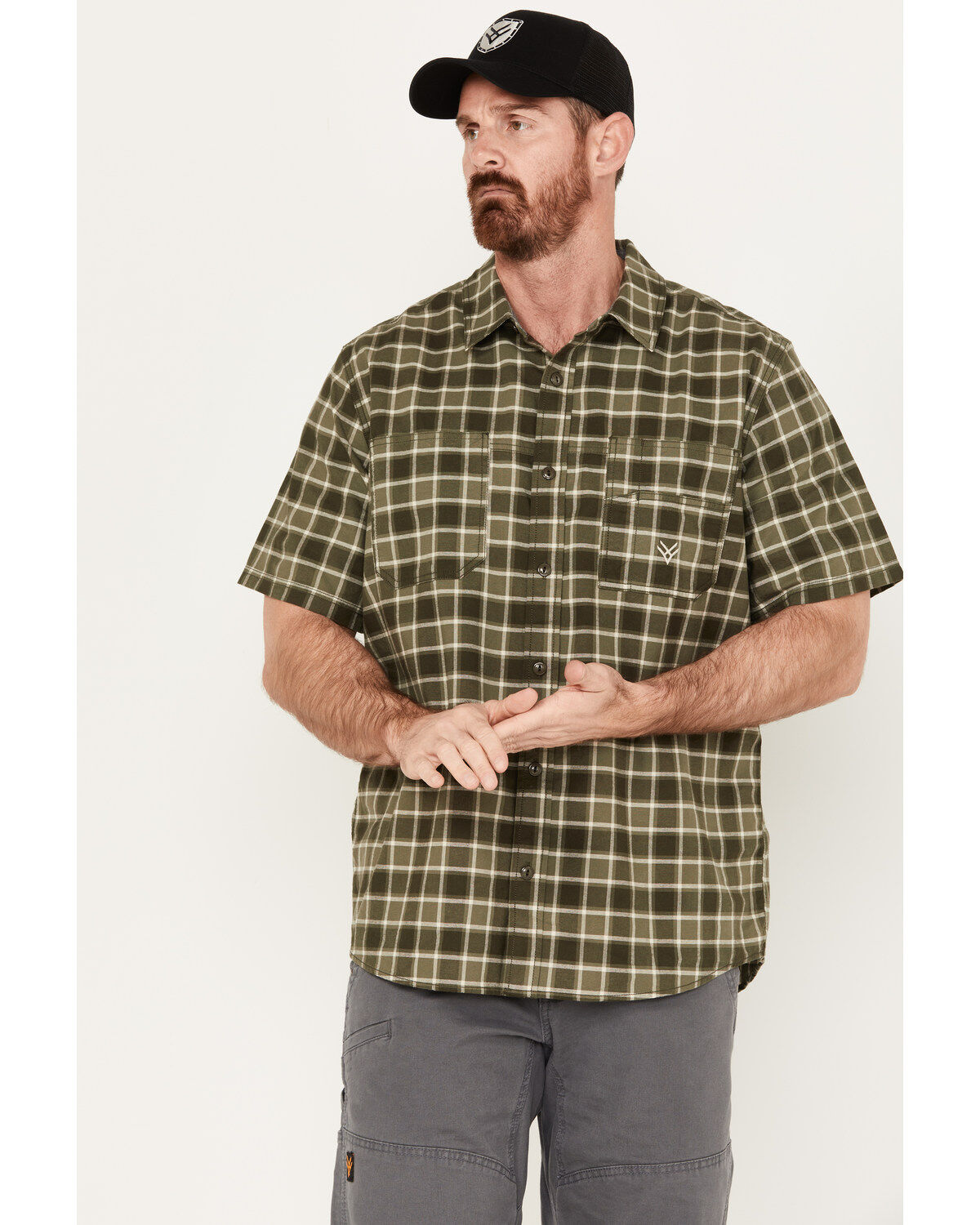 Men's Hawx Oxford Short Sleeve Button-Down Work Shirt