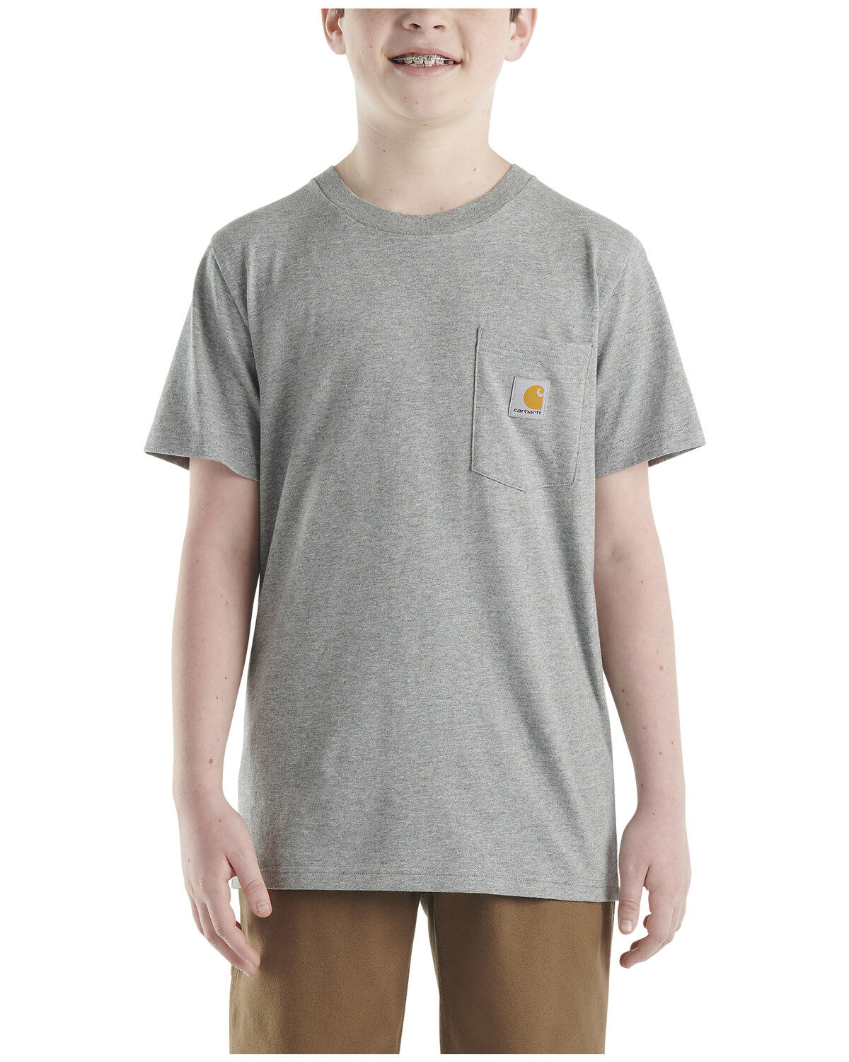 Boys' Carhartt Little Short Sleeve Logo Pocket T-Shirt