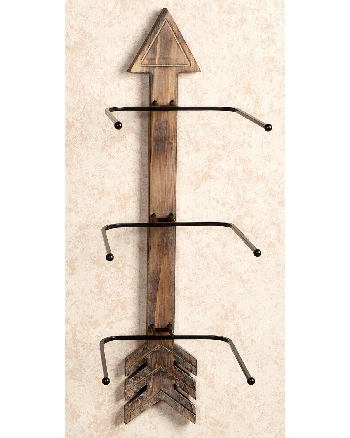 BB Ranch Arrow Wood And Metal Hat Rack