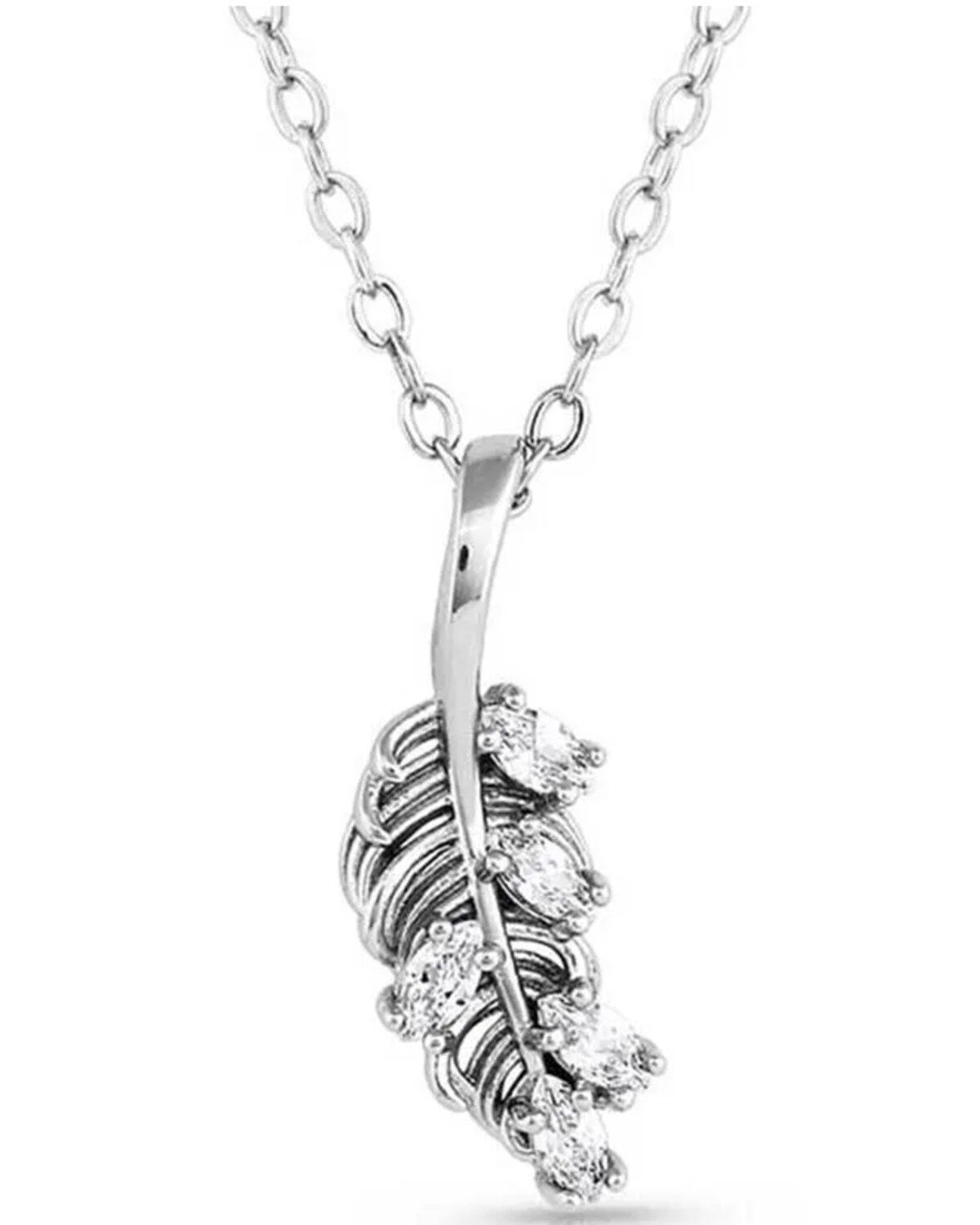 Women's Montana Silversmiths Bridgerton Feather Necklace