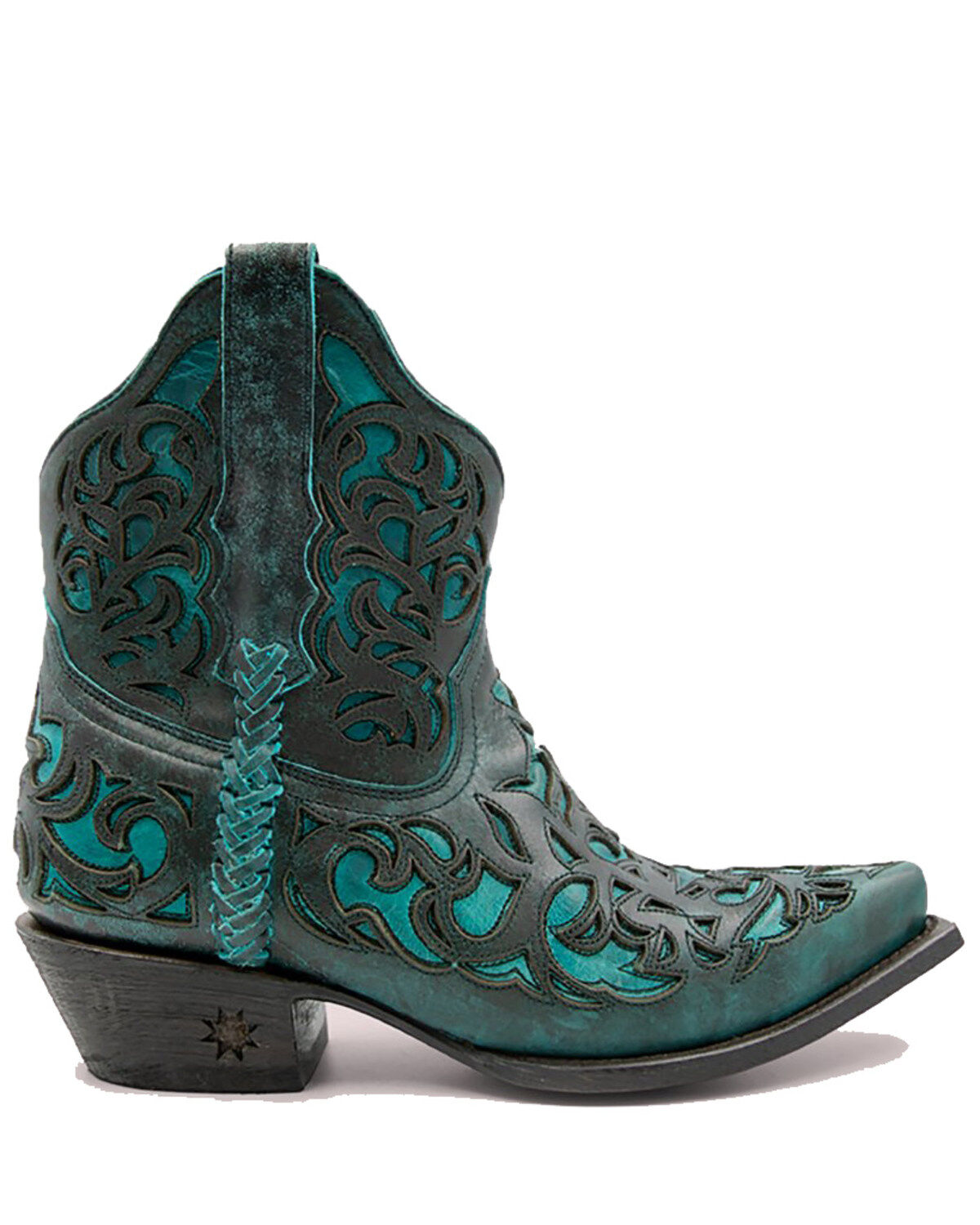 Women's Black Star Terlingua Western Booties - Snip Toe