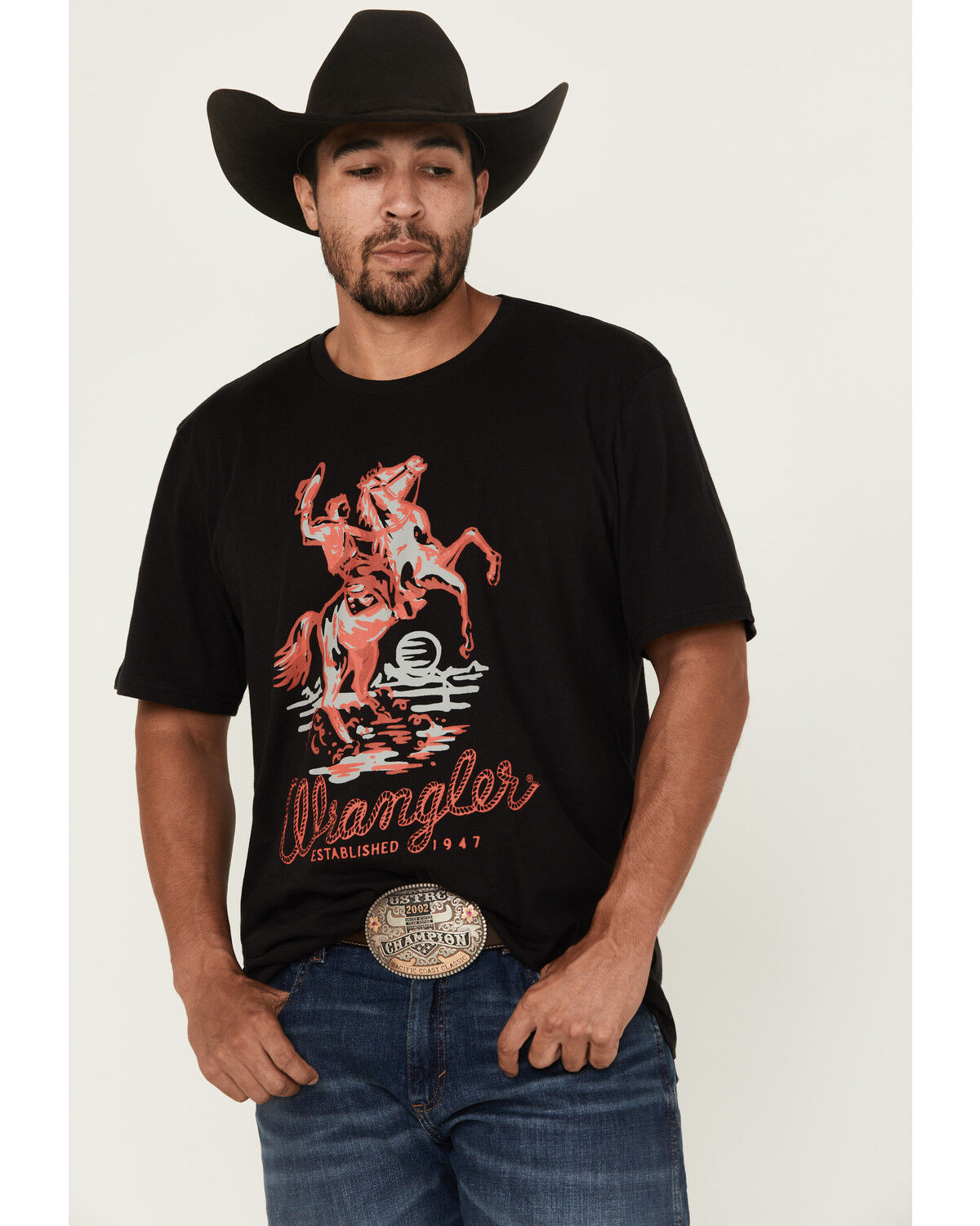 Men's Wrangler Neon Cowboy Short Sleeve Graphic T-Shirt