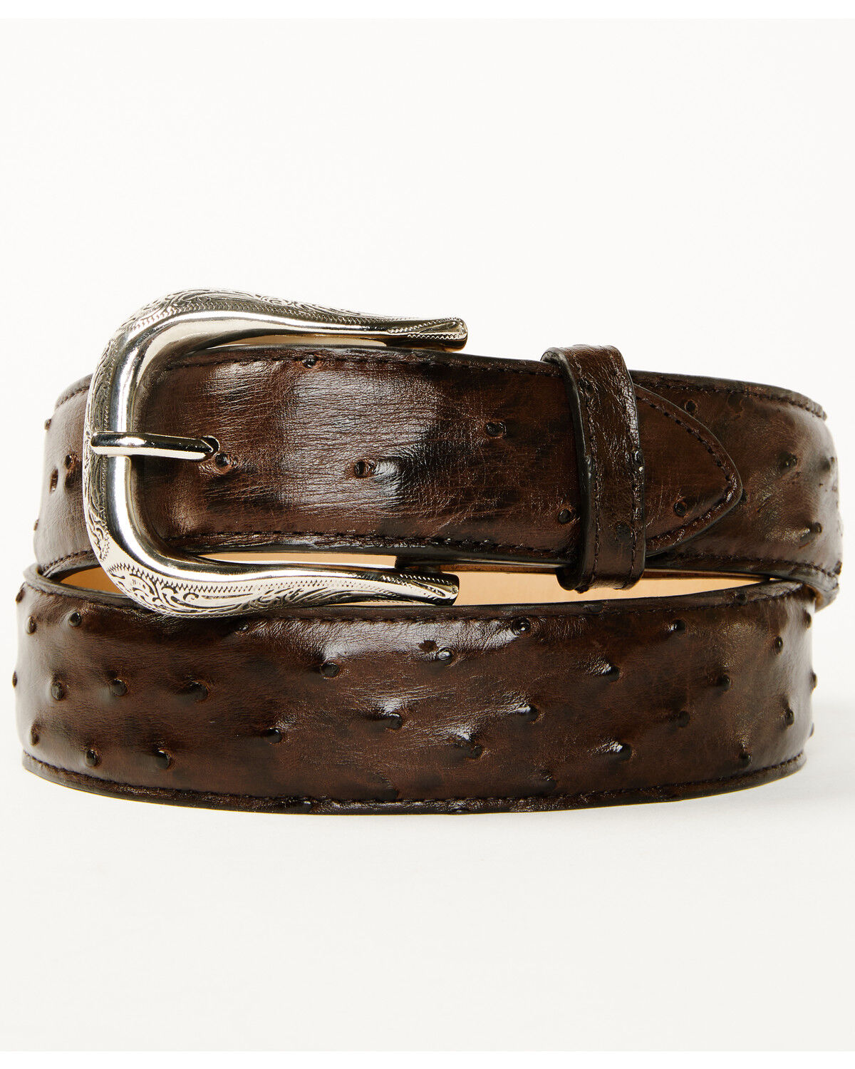 Men's Cody James Black 1978 Exotic Full-Quill Ostrich Belt