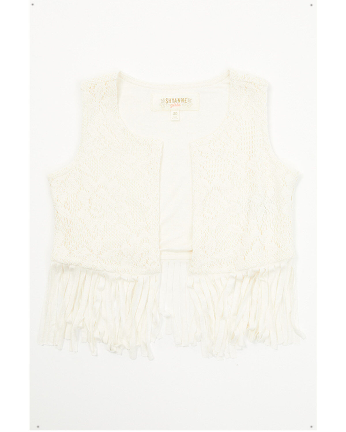 Girls' Shyanne Toddler Flawless Fringe Lace Vest