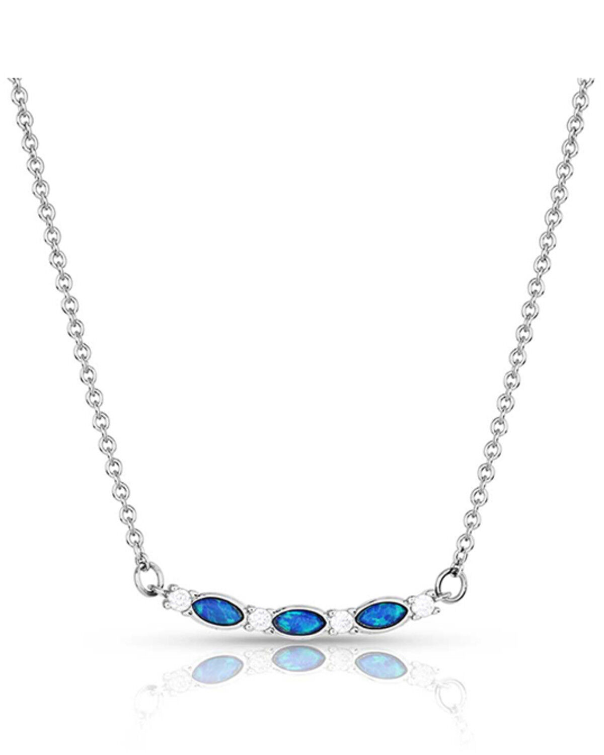 Women's Montana Silversmiths Moonlit Night Crystal Opal Necklace