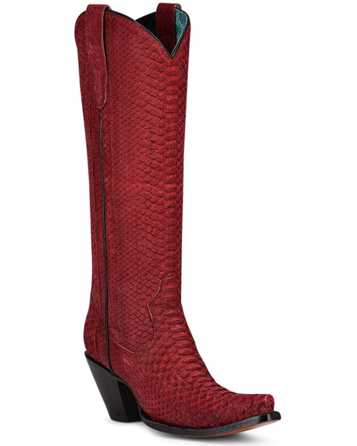 Women's Corral Exotic Python Skin Western Boots - Snip Toe