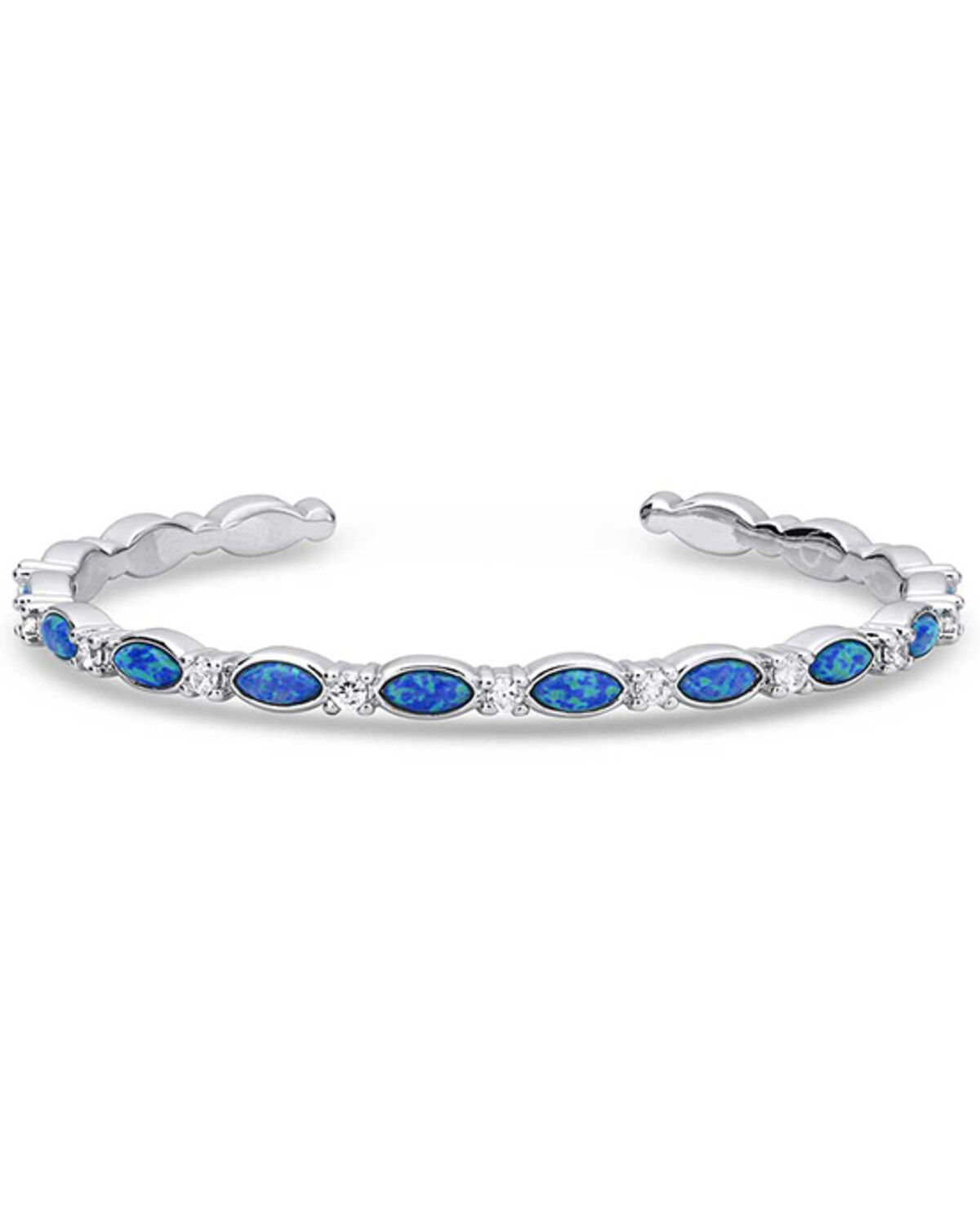 Women's Montana Silversmiths Moonlit Night Crystal Opal Cuff Bracelet