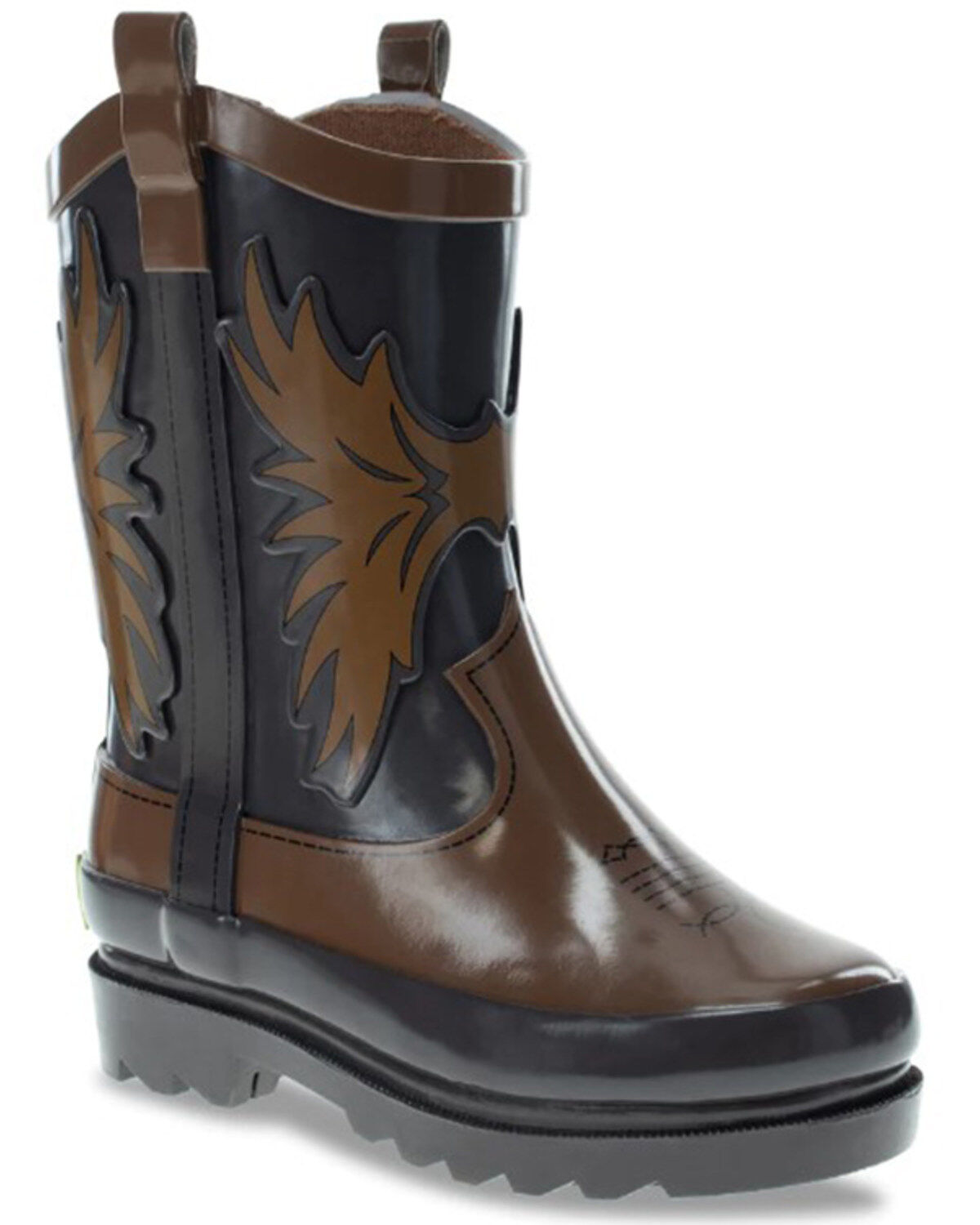 Boys' Western Chef Western Cowboy Rain Boots - Round Toe