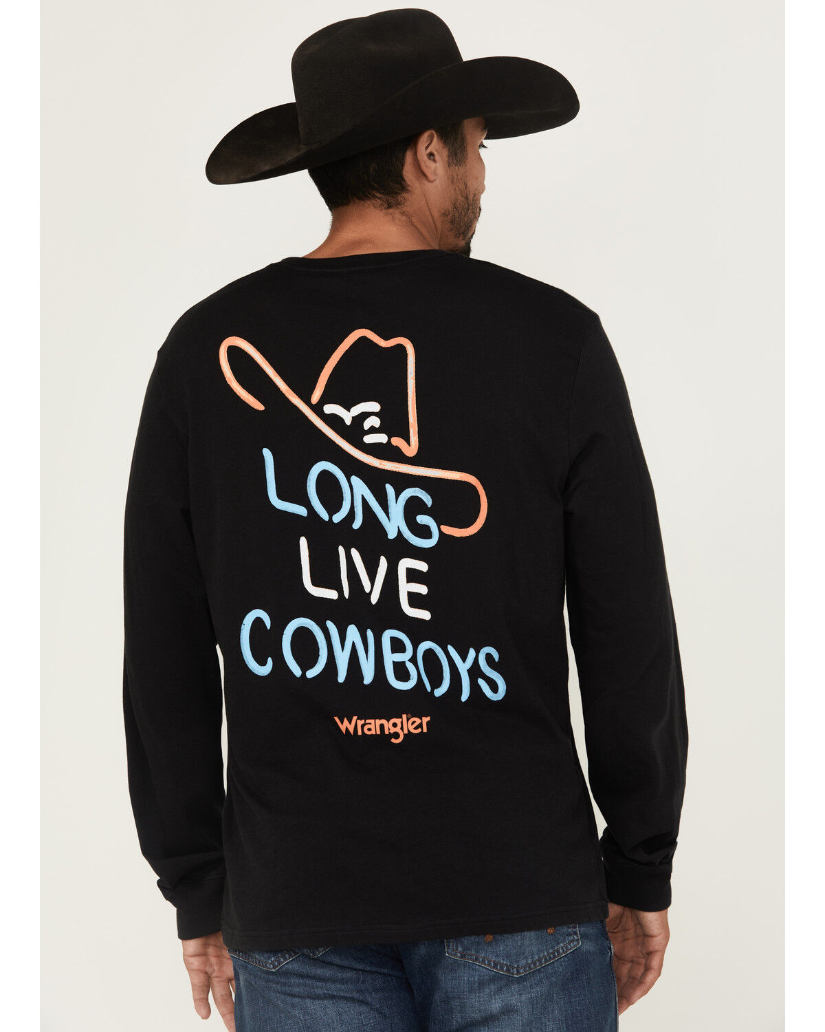 Men's Wrangler Long Live Cowboys Long Sleeve Graphic T-Shirt