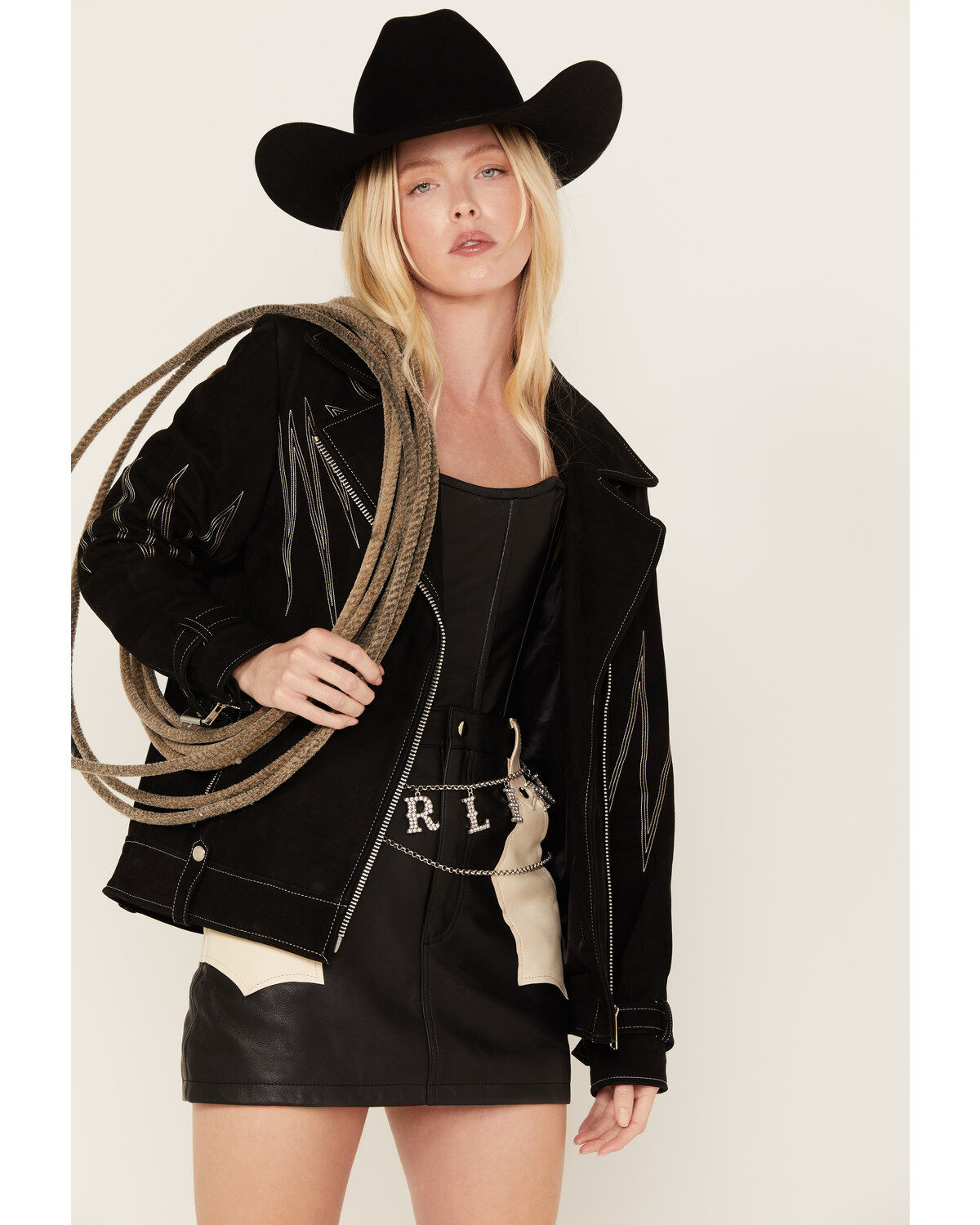Women's Understated Leather Boot Barn x Sunburst Leather Jacket