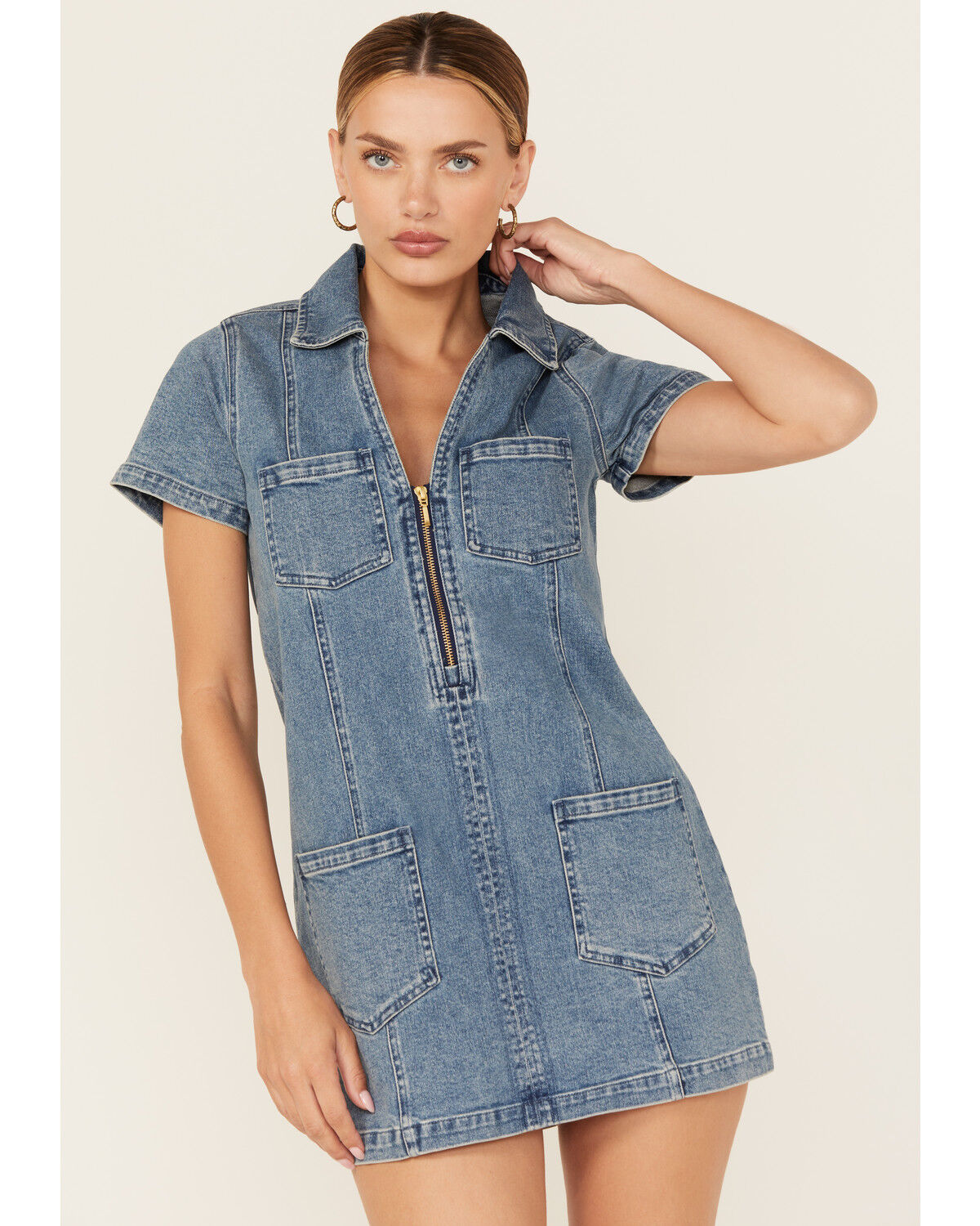 Women's Show Me Your Mumu Denim Mini Dress