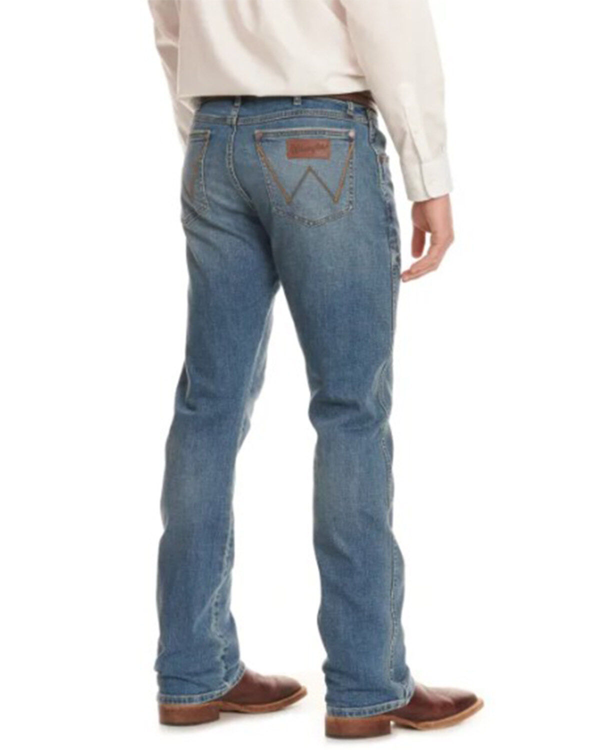 Men's Wrangler Retro Big Sky Medium Wash Slim Bootcut Stretch Jeans -