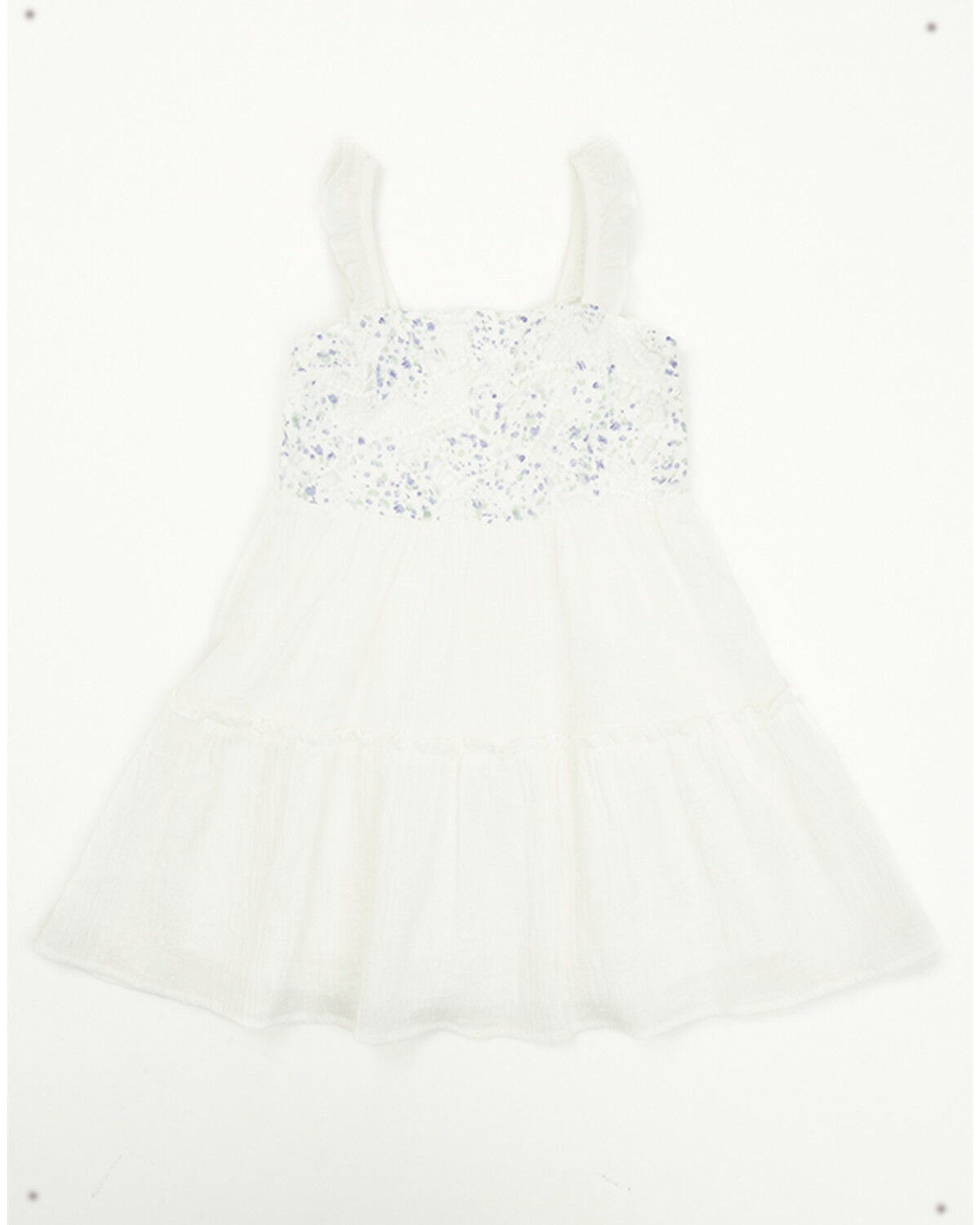 Girls' Yura Toddler Floral Patched Crochet Dress