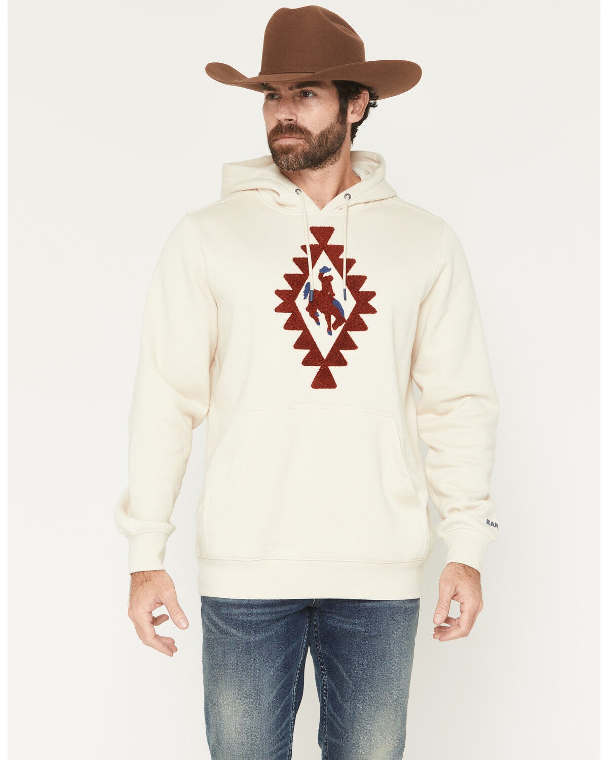 Men's RANK 45 Bono Embroidered Hooded Sweatshirt