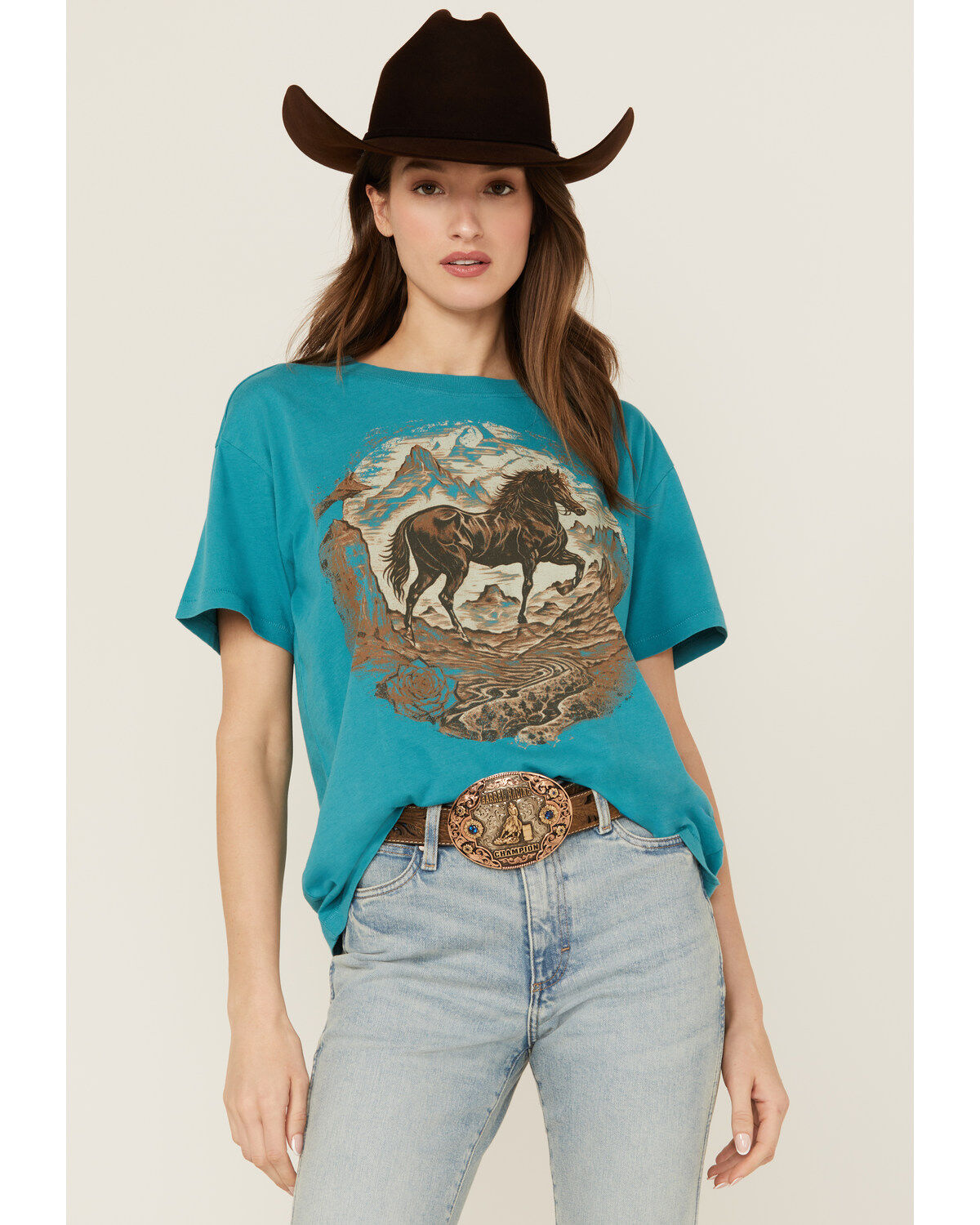 Women's Shyanne Horse Short Sleeve Graphic Tee