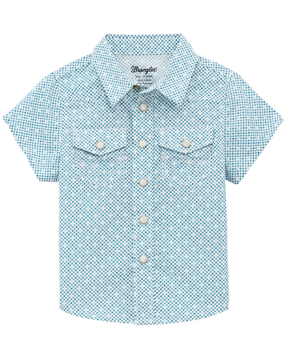 Boys' Wrangler Toddler Geo Print Short Sleeve Snap Western Shirt