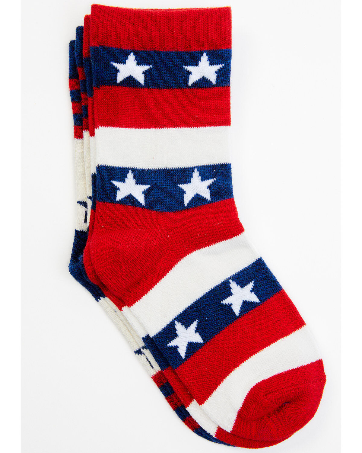 Girls' RANK 45 Stars & Stripes Crew Socks - 2-Pack