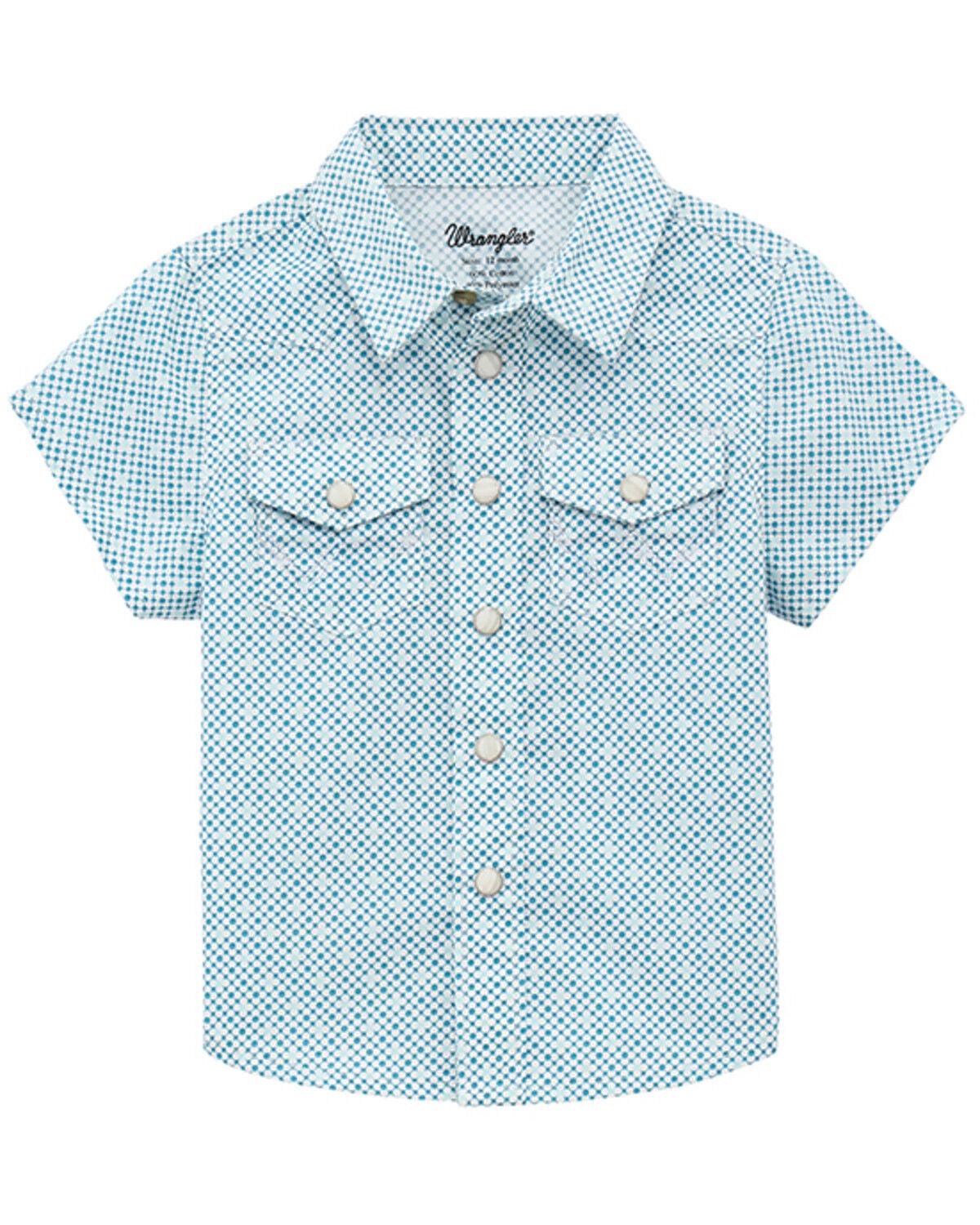 Boys' Wrangler Infant Geo Print Short Sleeve Snap Western Shirt
