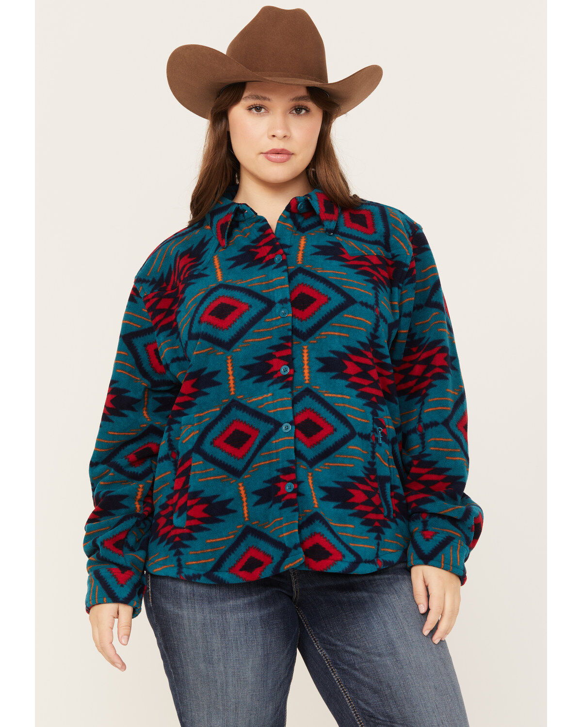 Women's Outback Trading Co. Eleanor Southwestern Fleece Shacket