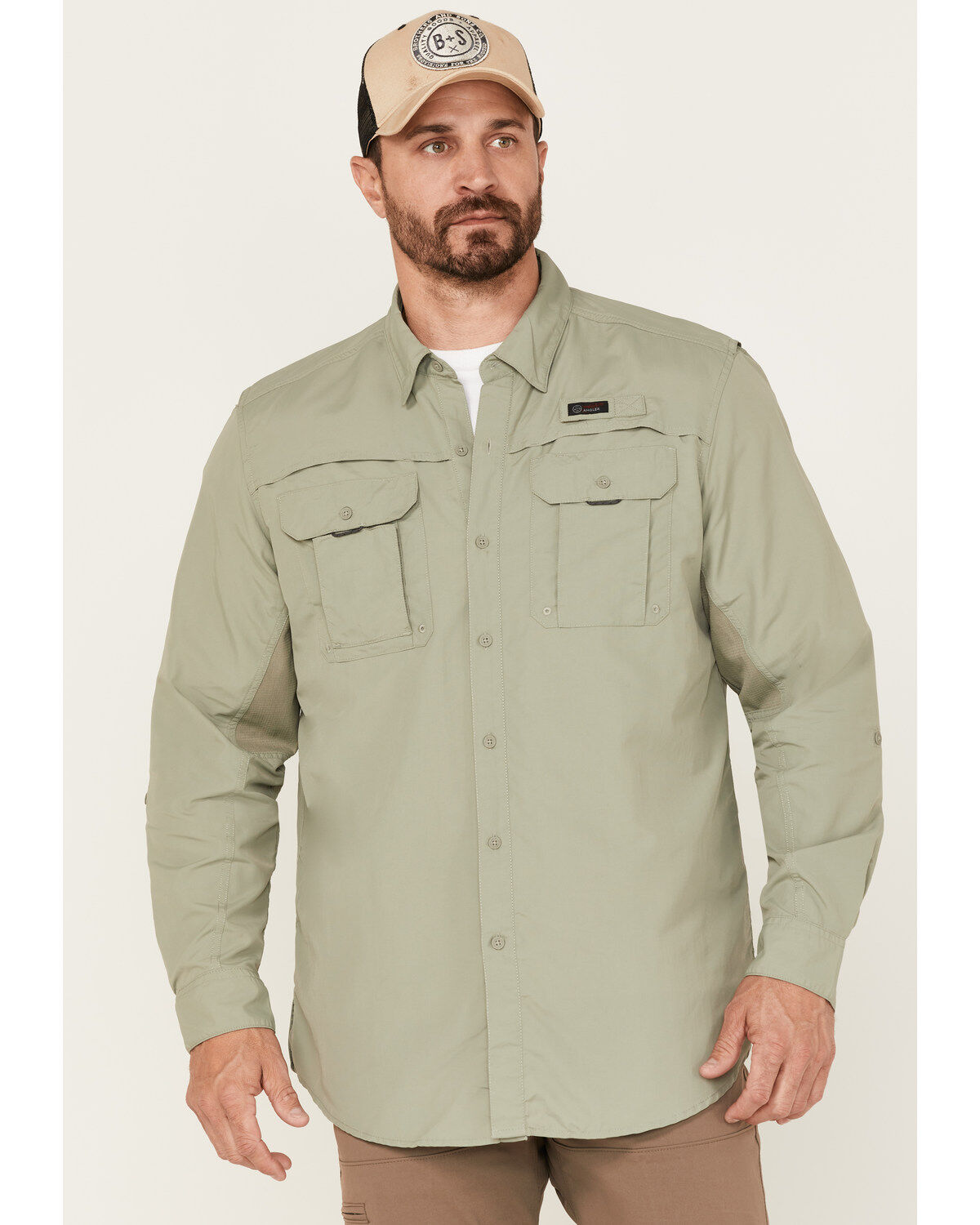 Men's Wrangler ATG by All-Terrain Angler Button Down Western Shirt