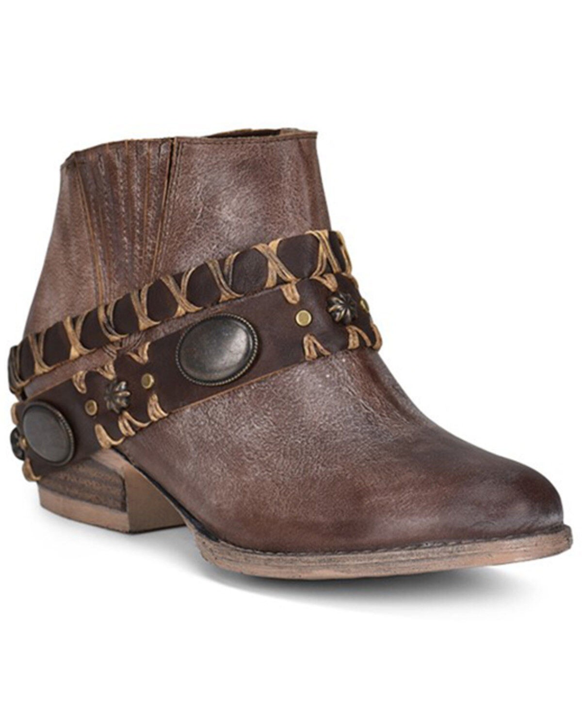 Women's Circle G Harness Fashion Booties - Round Toe