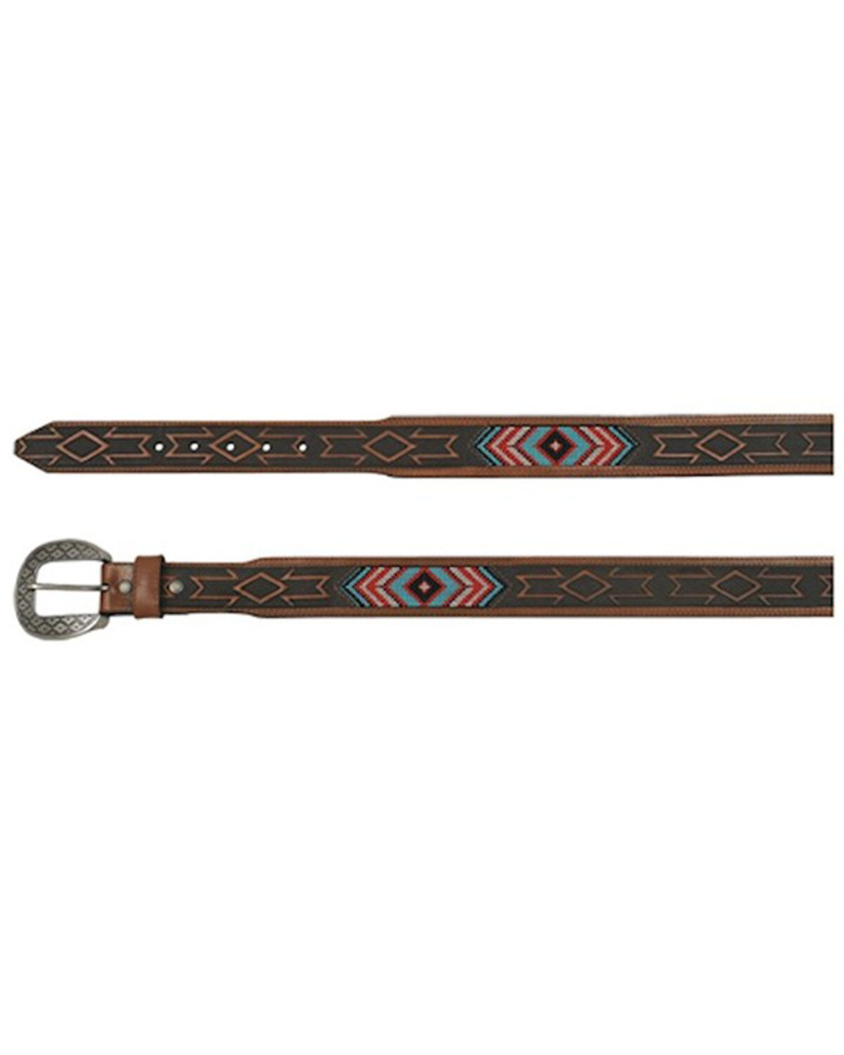 Men's Red Dirt Hat Co Genuine Leather Tapered Belt